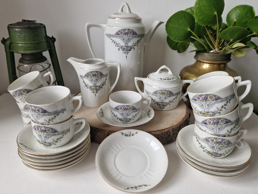 brocante koffieservies set