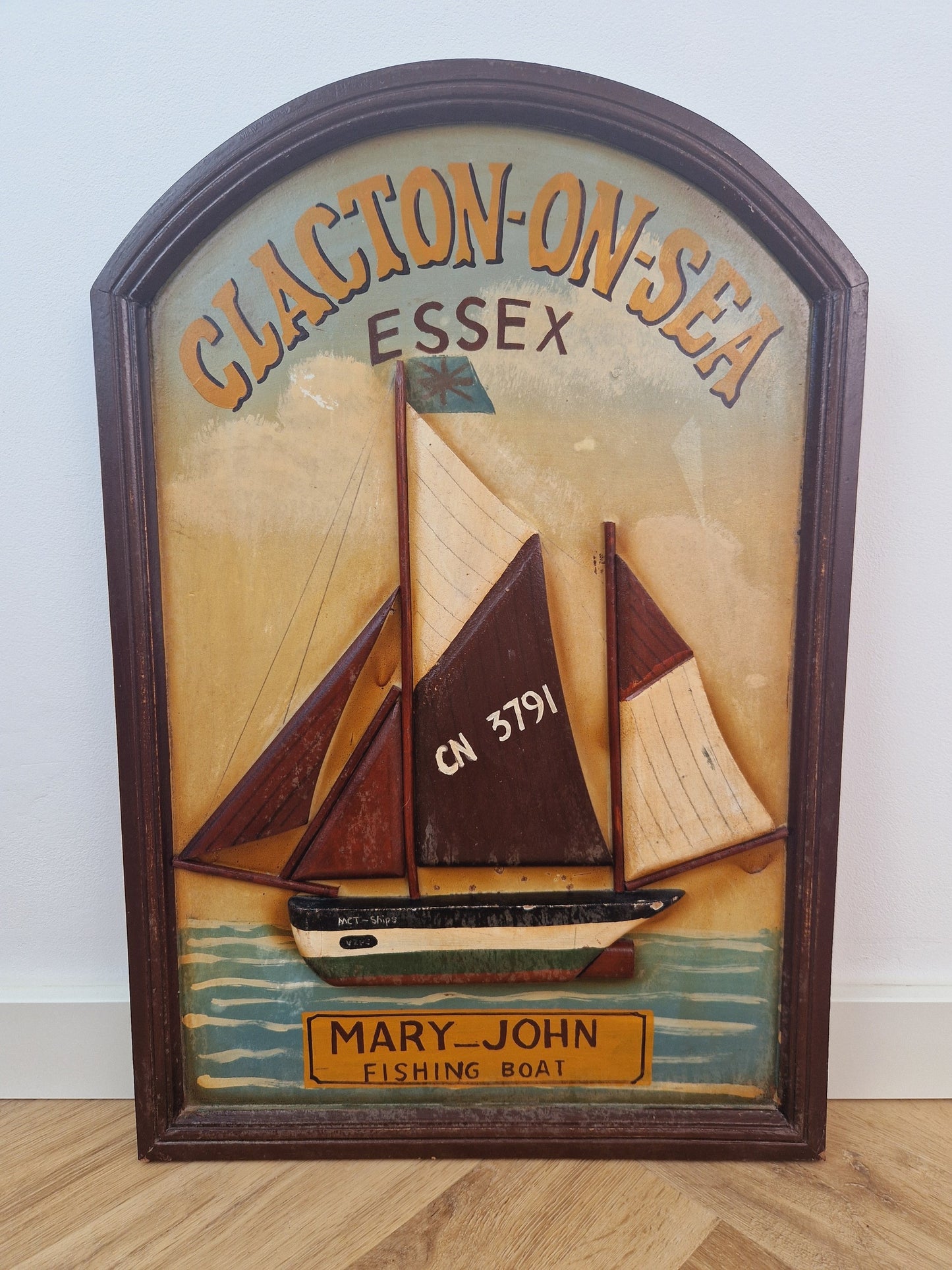 Houten Ophangbord "Clacton-on-Sea"