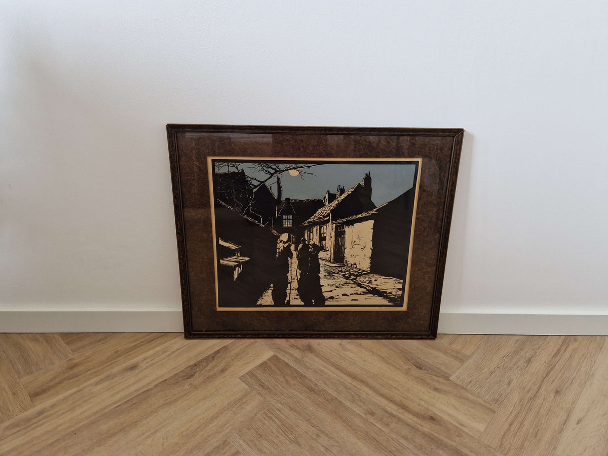 Pietr Rackwitz Houtsnede Piet Rackwitz (1925) – D'Antan