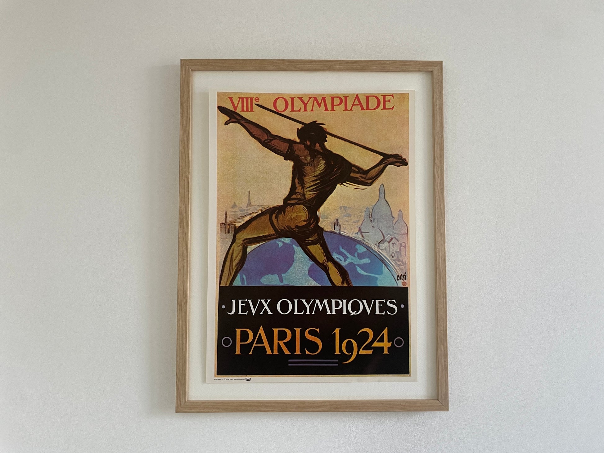 Vintage poster Olympische Spelen Parijs 1924 Texaco