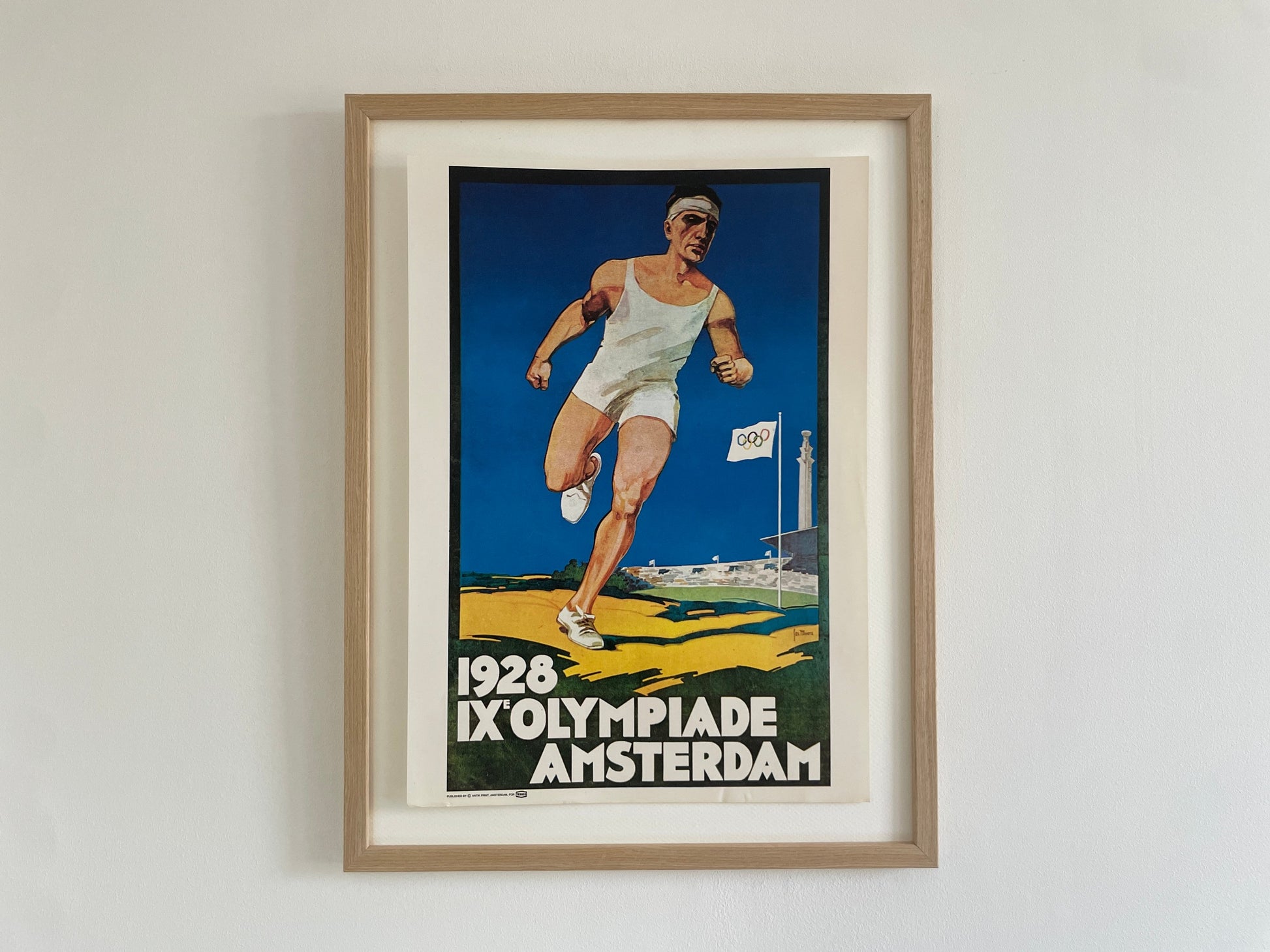 Vintage poster Olympische Spelen Parijs 1924 Texaco