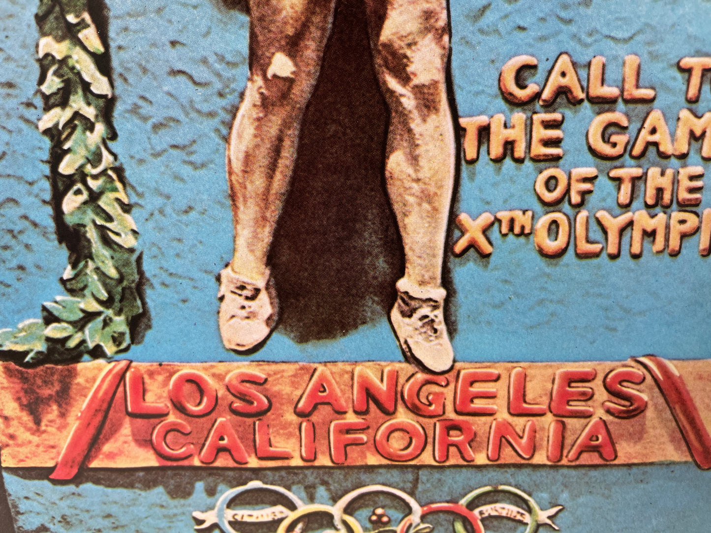 Vintage poster Olympische Spelen Los Angeles 1932 Texaco