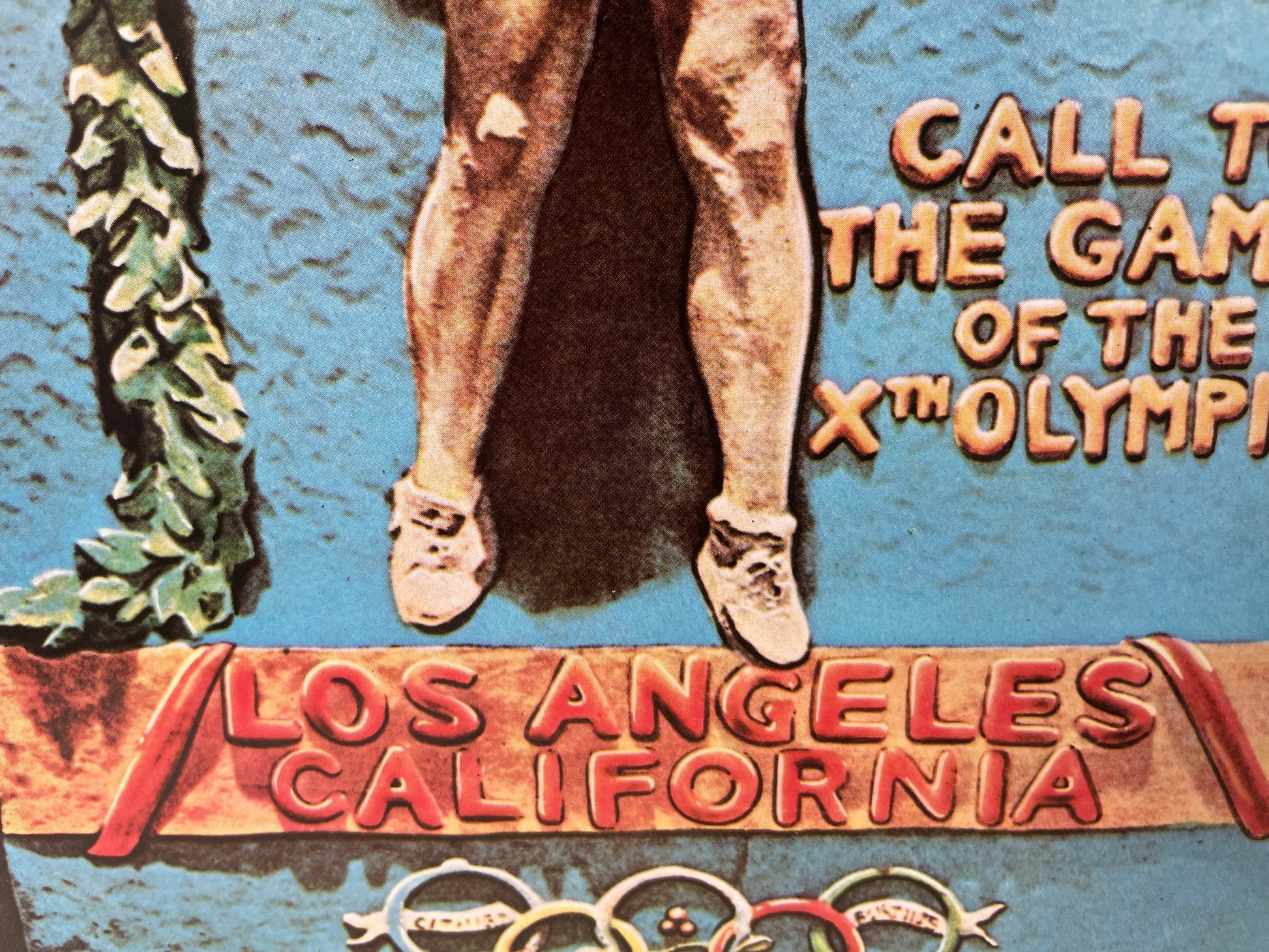 Vintage poster Olympische Spelen Los Angeles 1932 Texaco