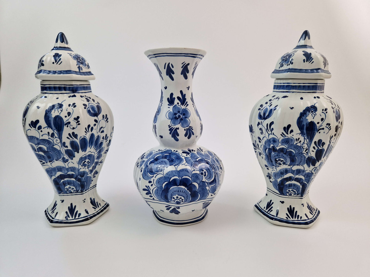 curiosa Kaststel delfts blauw handgeschilderd