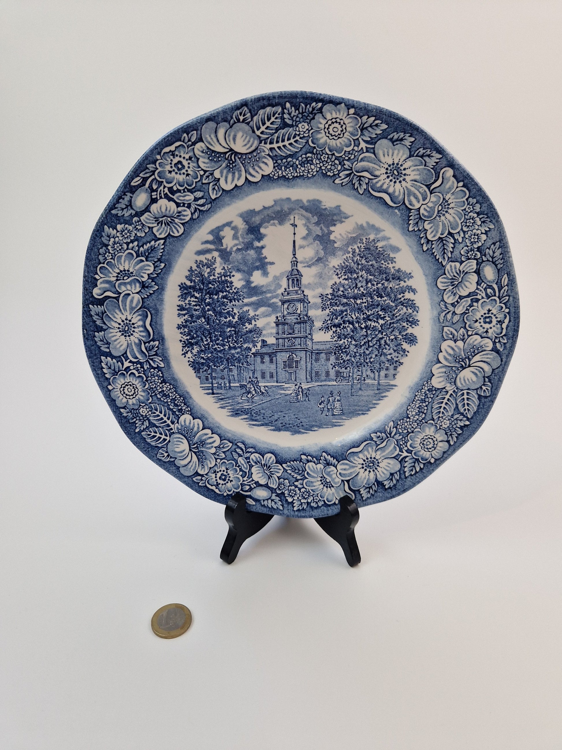 brocante Liberty Staffordshire Ironstone bord