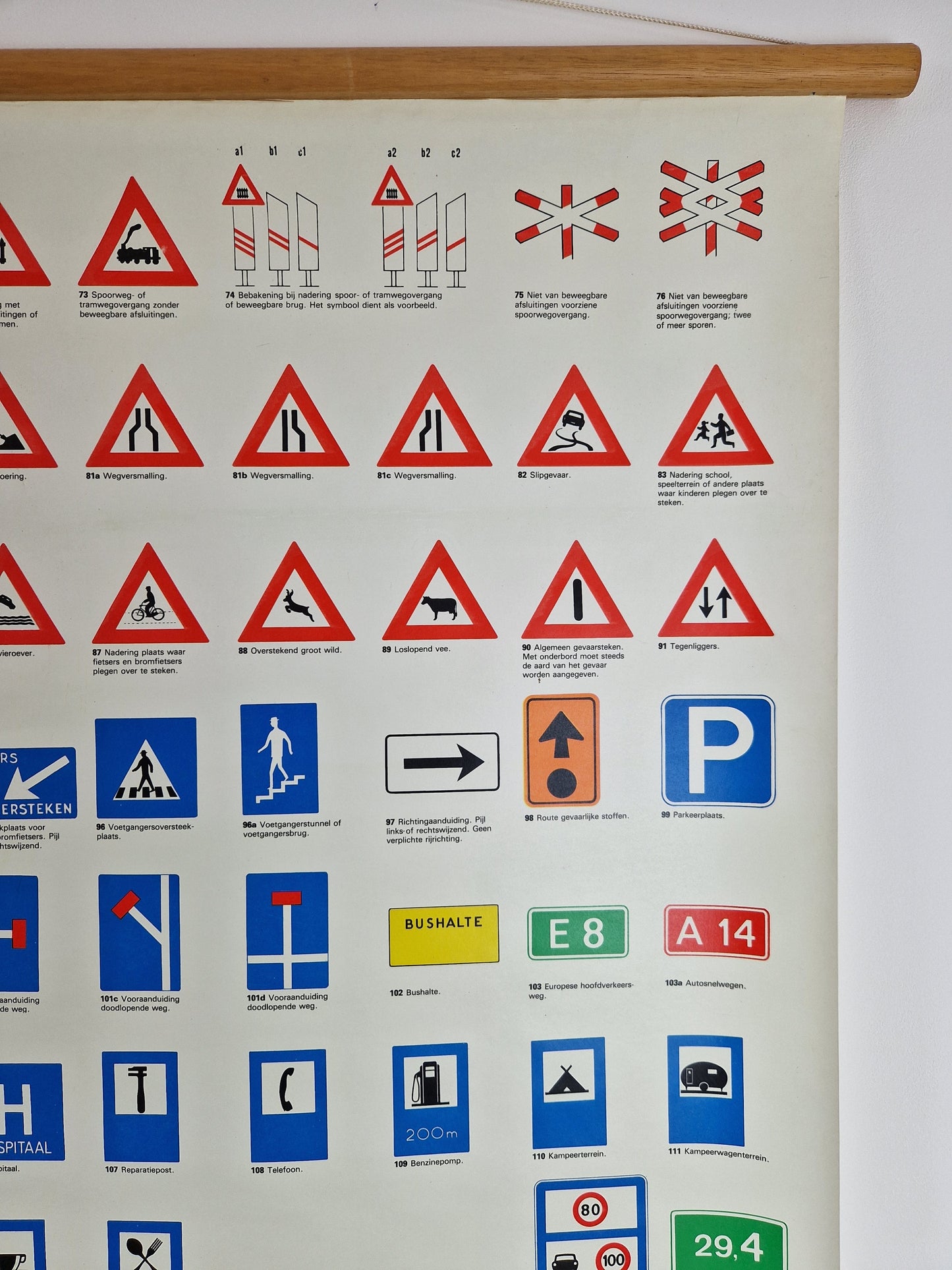 Schoolkaart verkeer met verkeersborden en regelaars