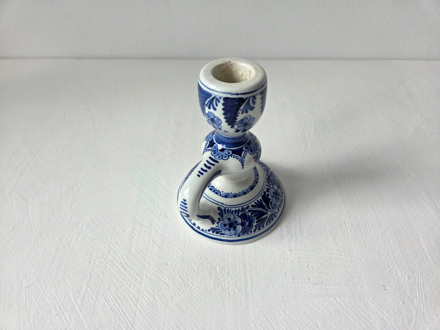 kandelaar met handgeschilderd decor