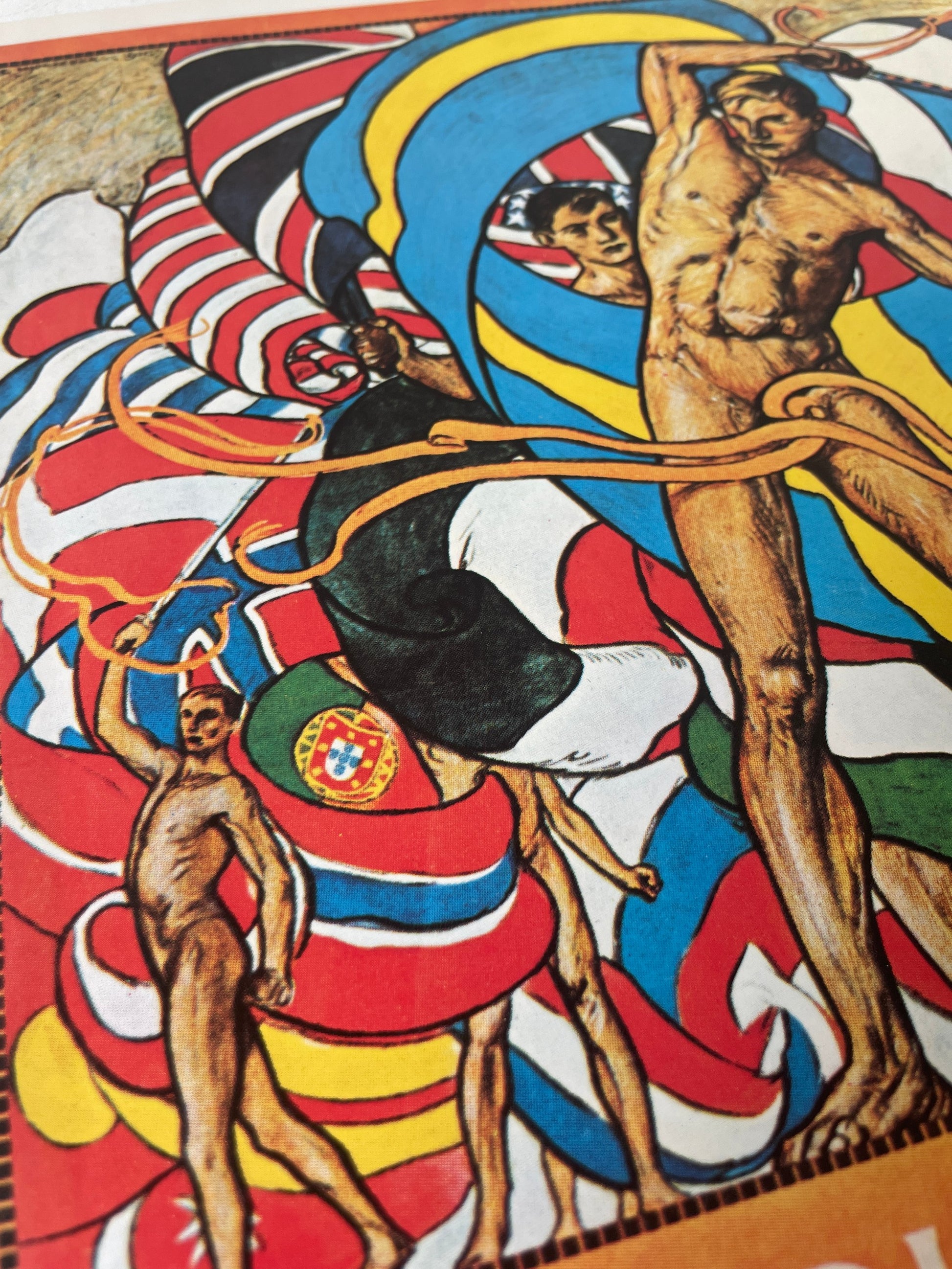 Zweedse kunstenaar Olle Hjortzberg sportposter 1912