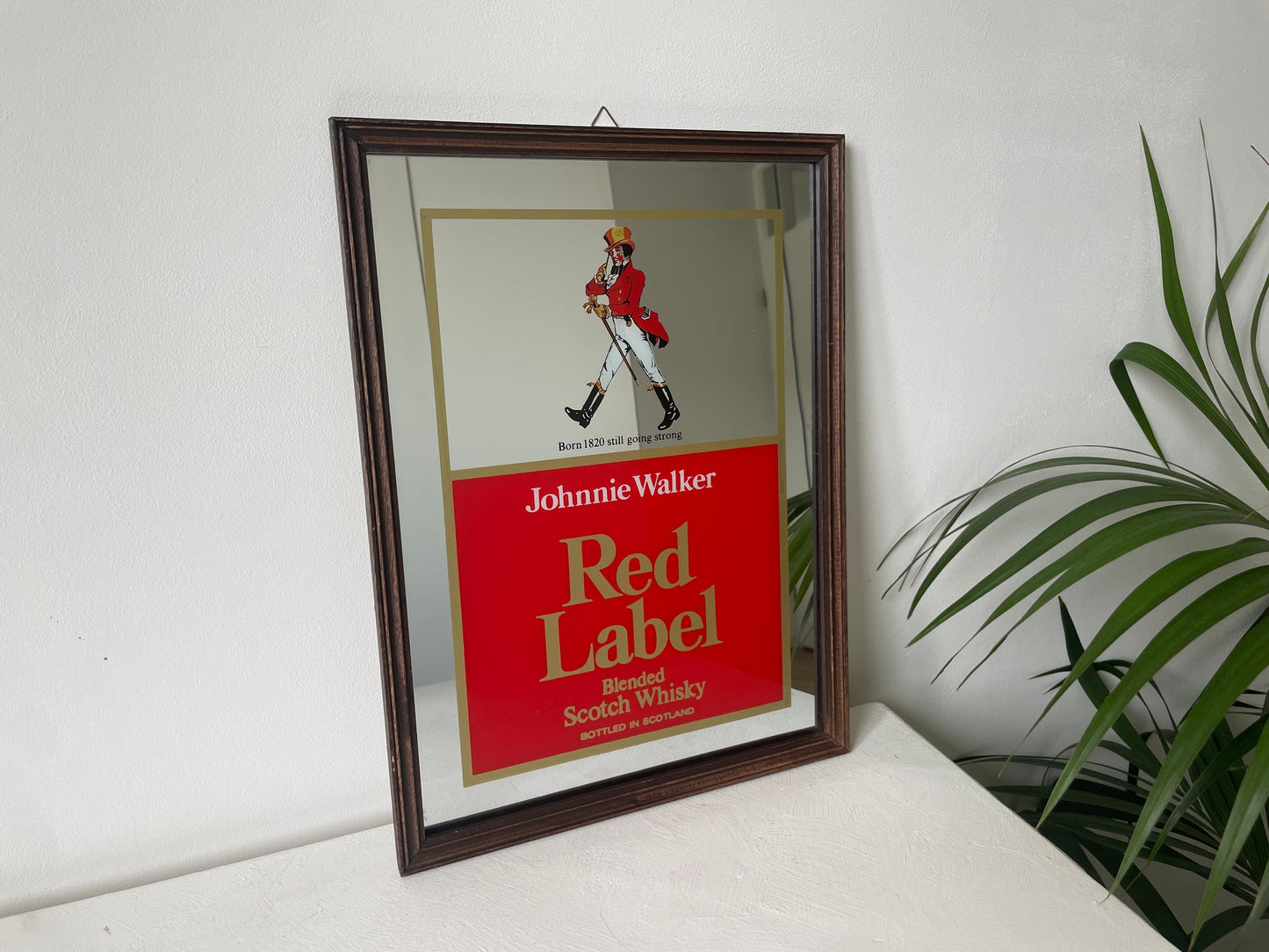 Retro Johnnie Walker bar spiegel decoratie