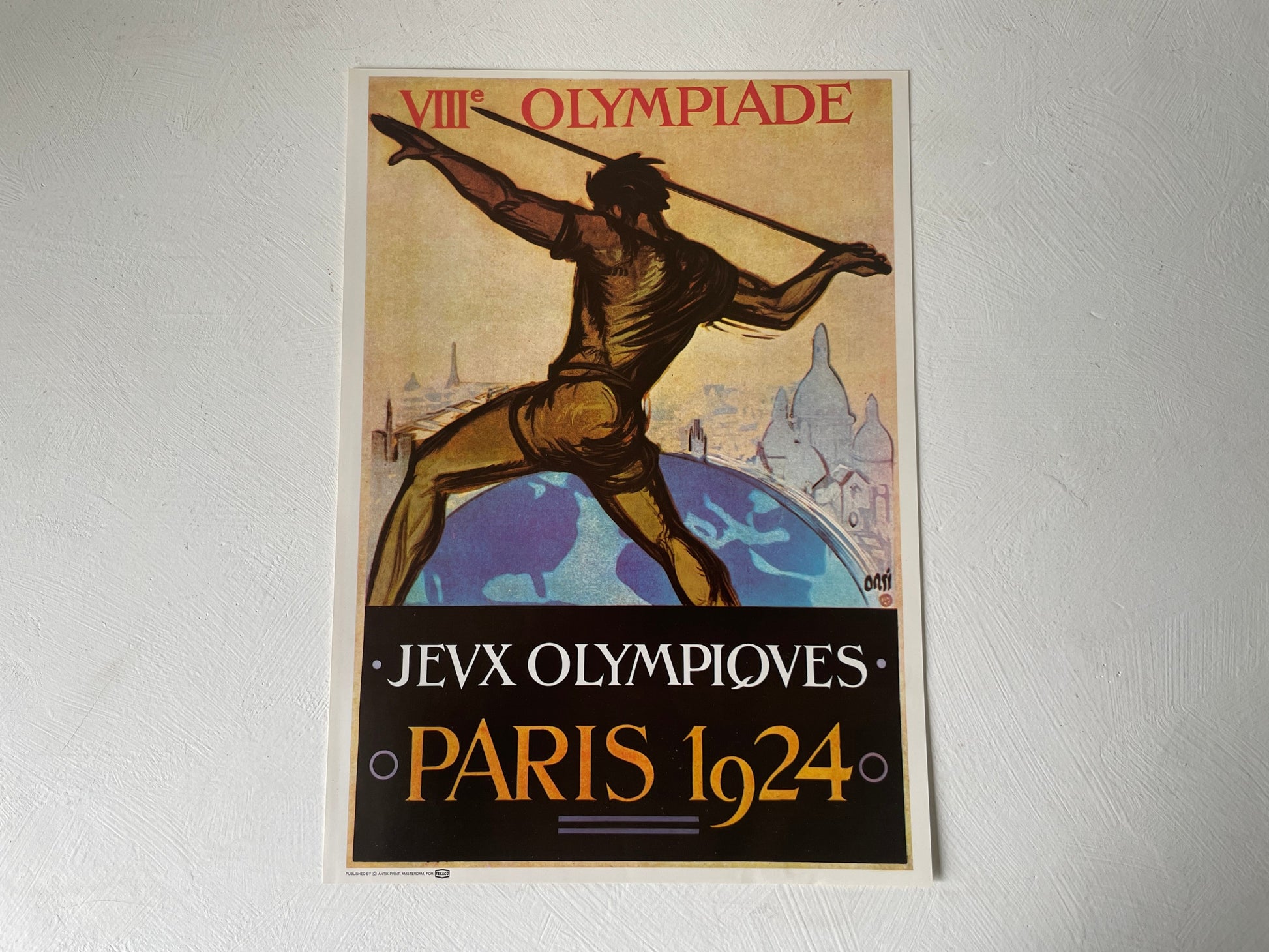 Retro poster Olympische Spelen Parijs 1924