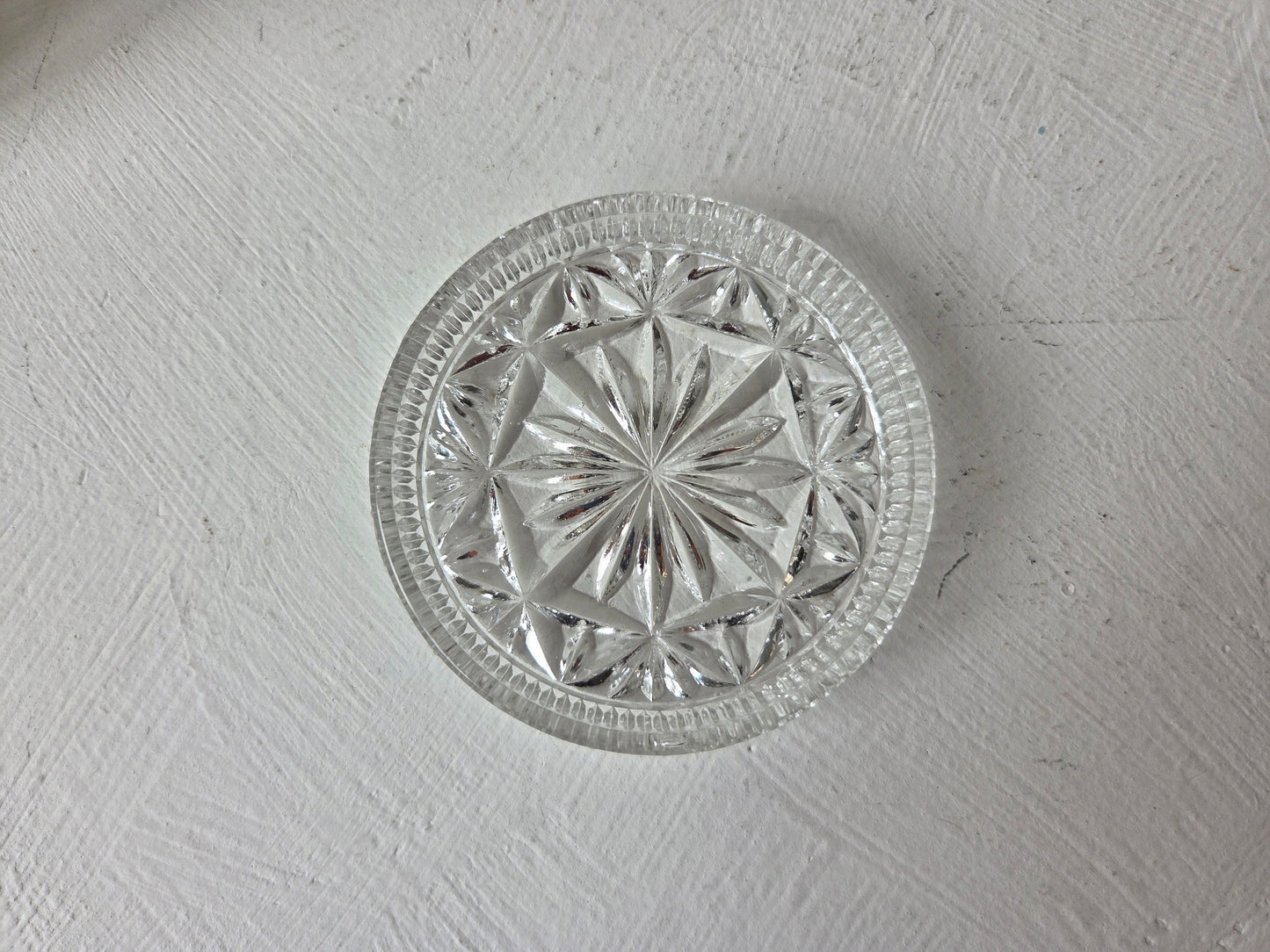 Vintage glazen onderzetters – set in originele doos bij D’Antan.nl