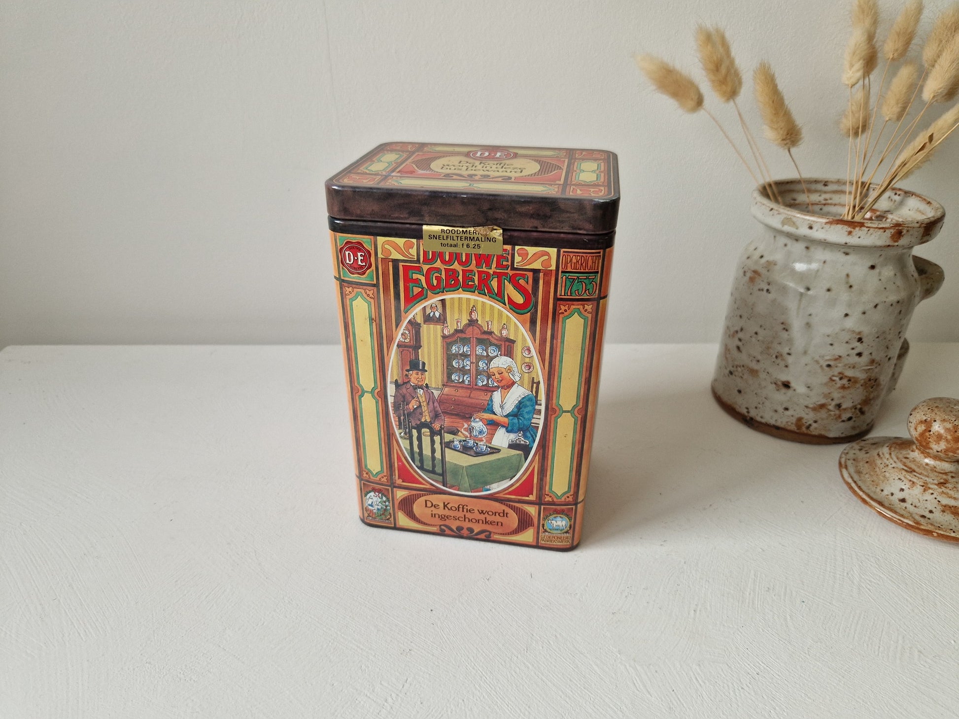 Vintage koffieblik douwe egberts