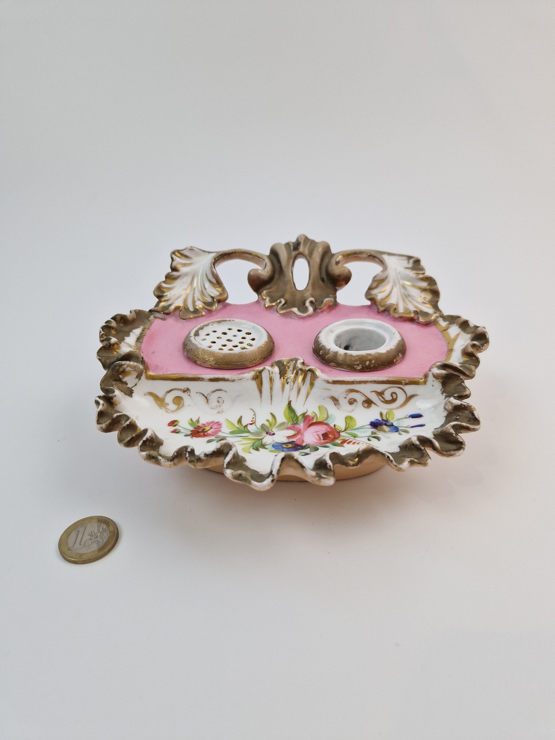 Handgeschilderde brocante inktpot