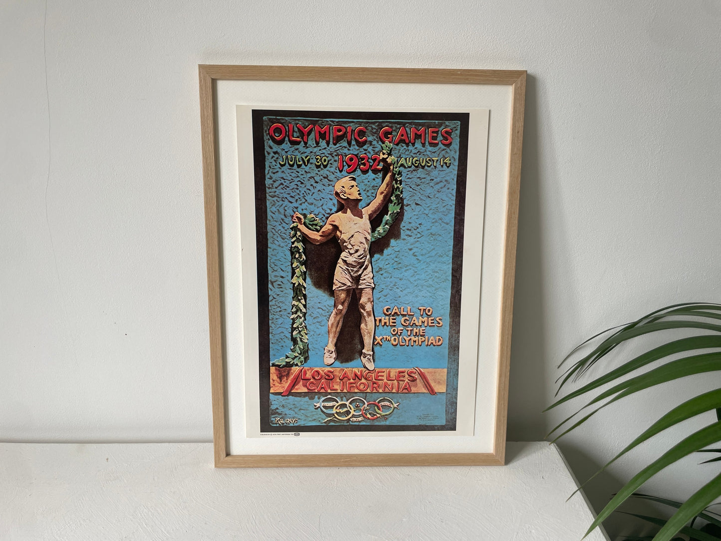 Retro poster Olympische Spelen 1932 Los Angeles reproductie