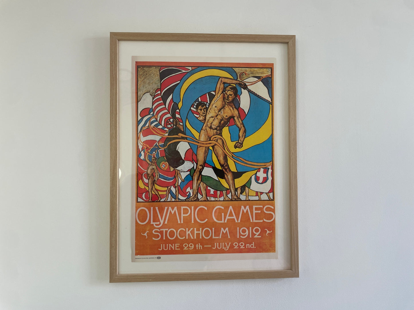 Vintage wall art poster Olympic Games sportcollectie