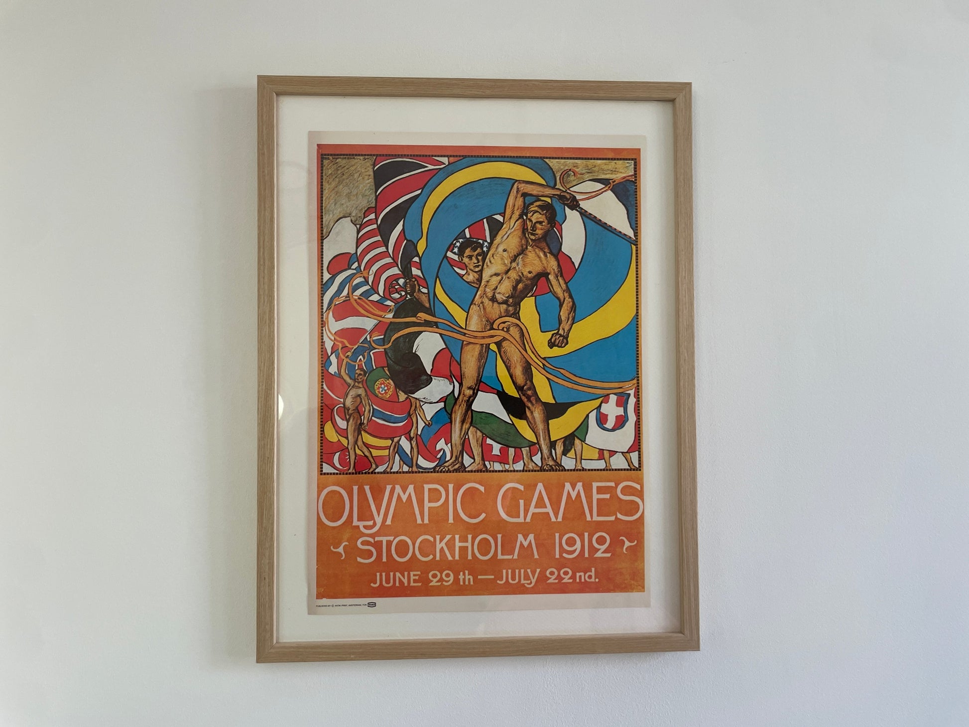 Vintage wall art poster Olympic Games sportcollectie