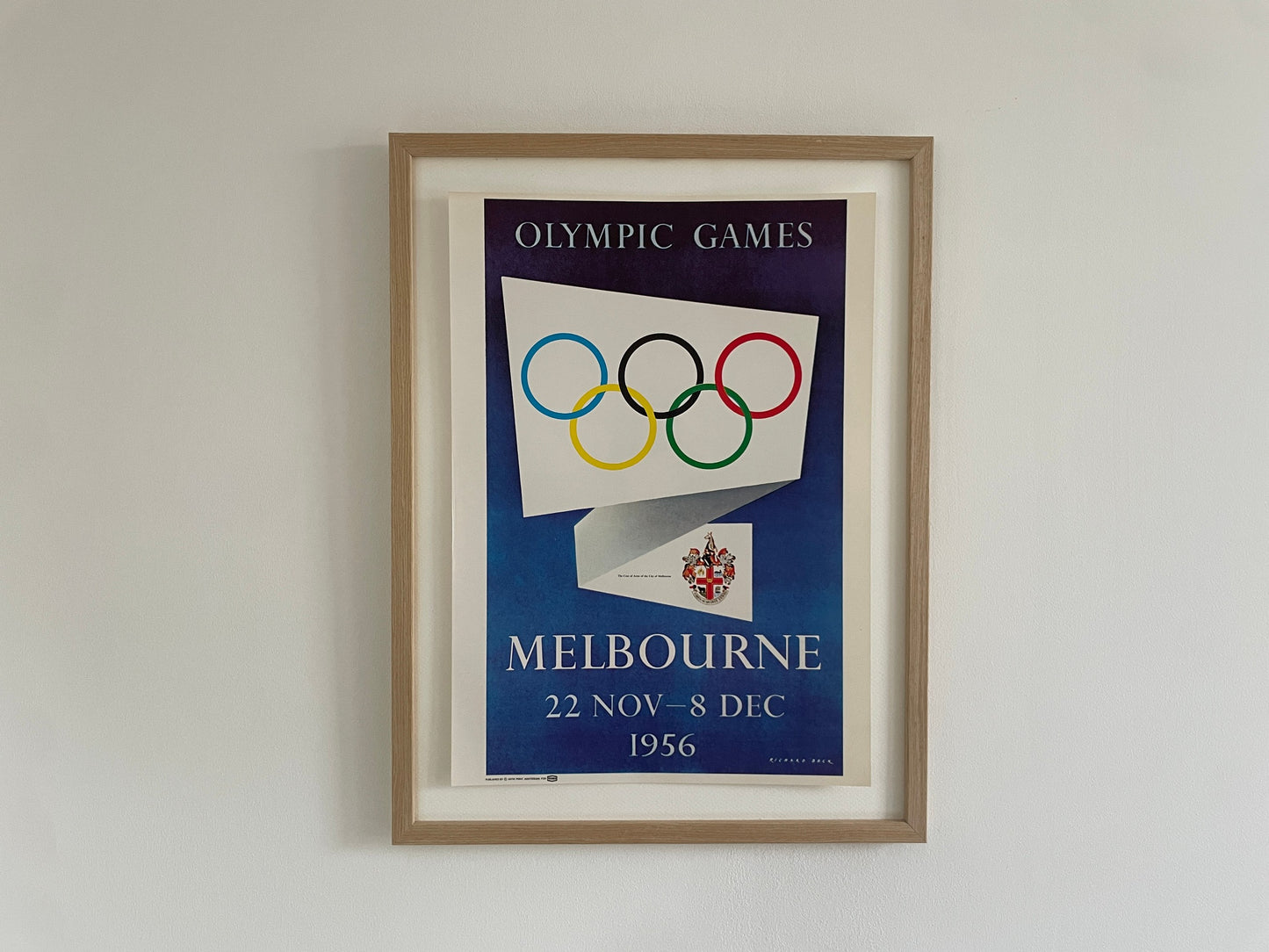 vintage poster Olympic Games Melbourne 1956 Texaco