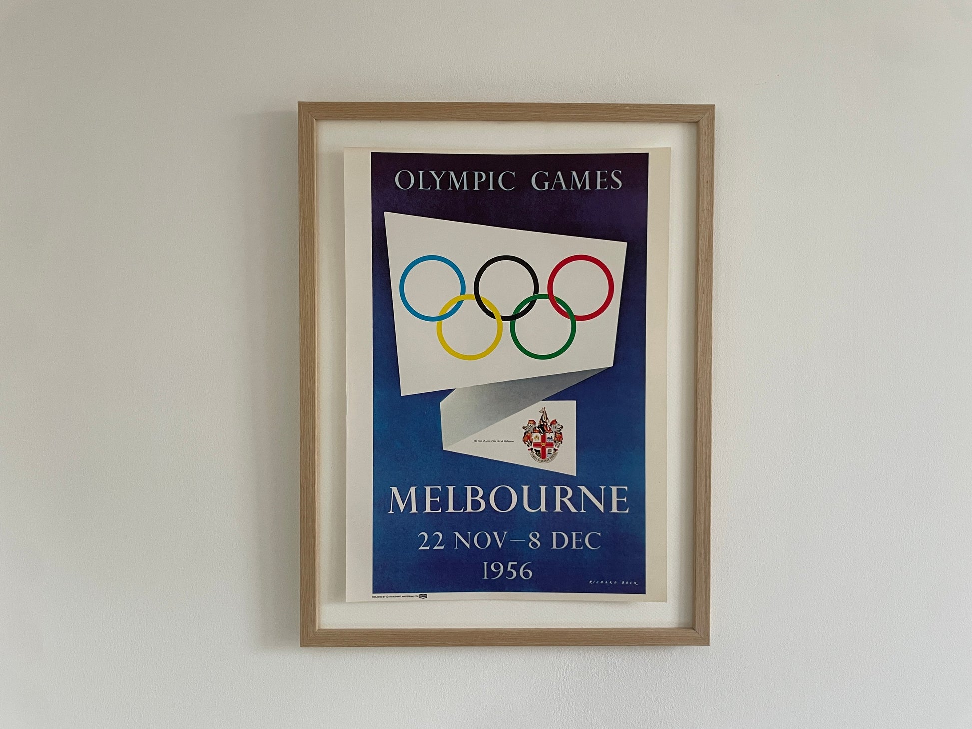 vintage poster Olympic Games Melbourne 1956 Texaco