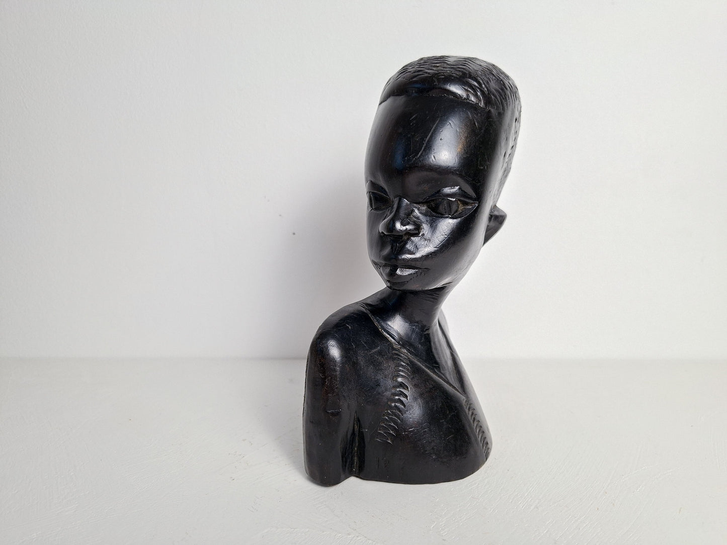 Afrikaanse houten mannenbuste