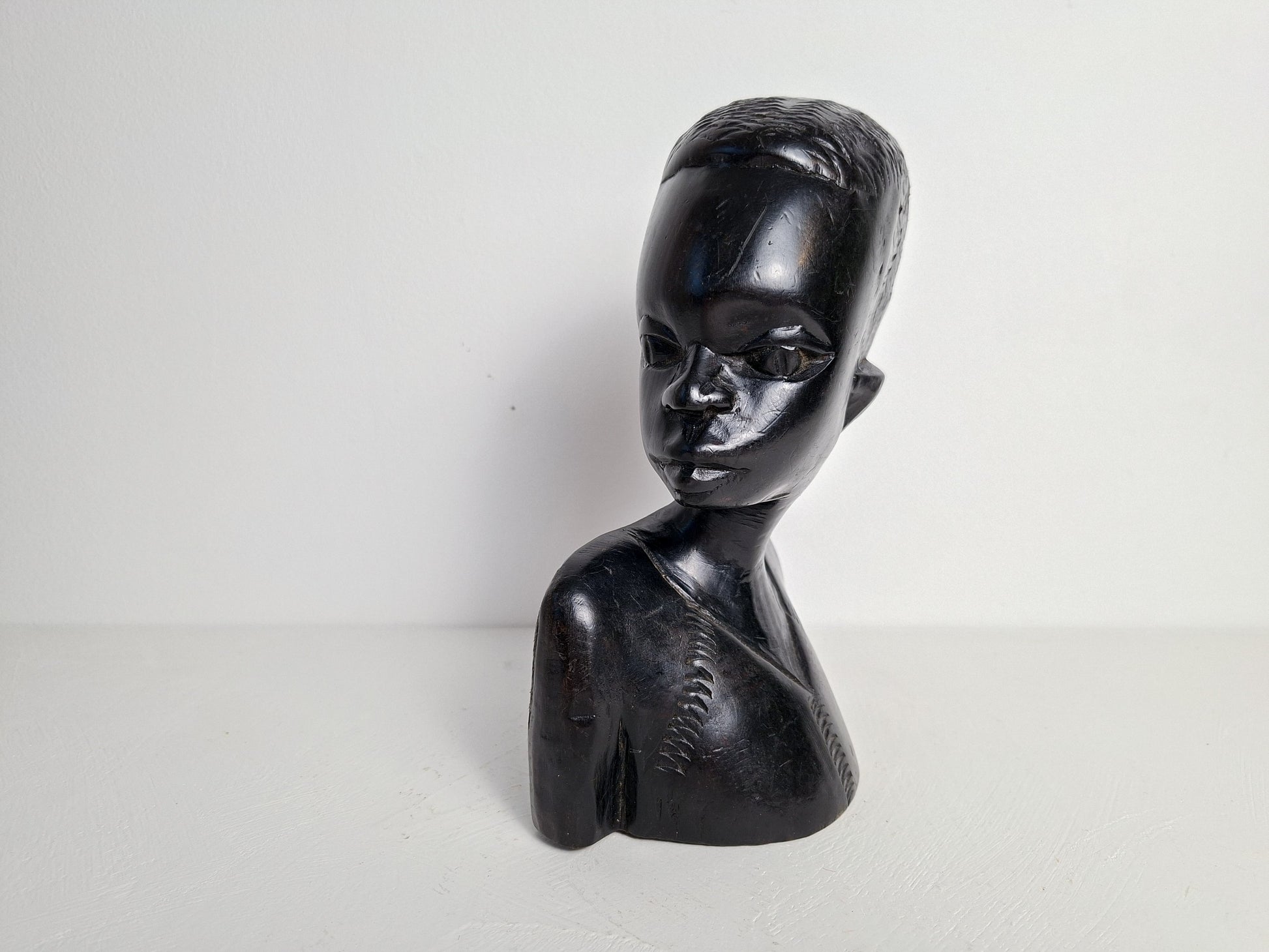 Afrikaanse houten mannenbuste