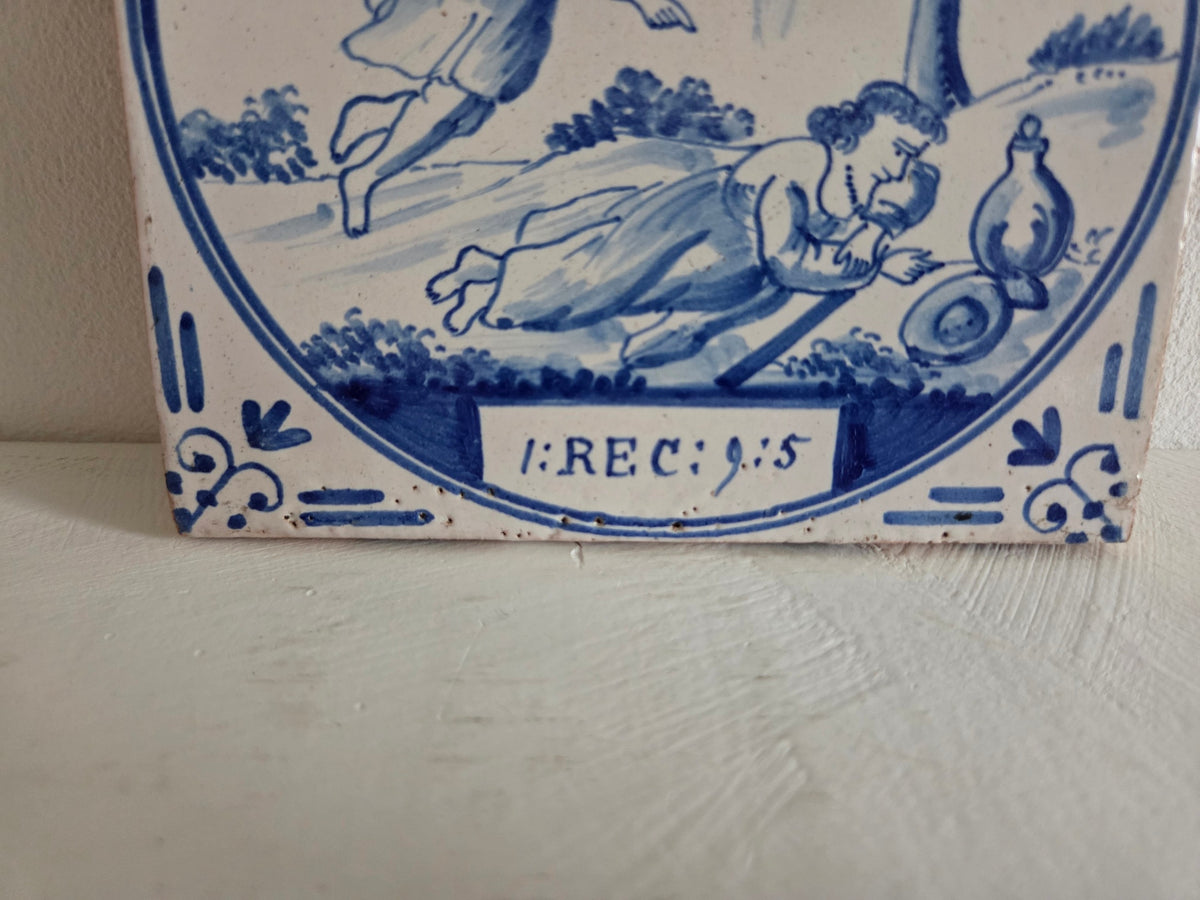 antieke bijbeltegel ravesteijn utrecht 1890 1920