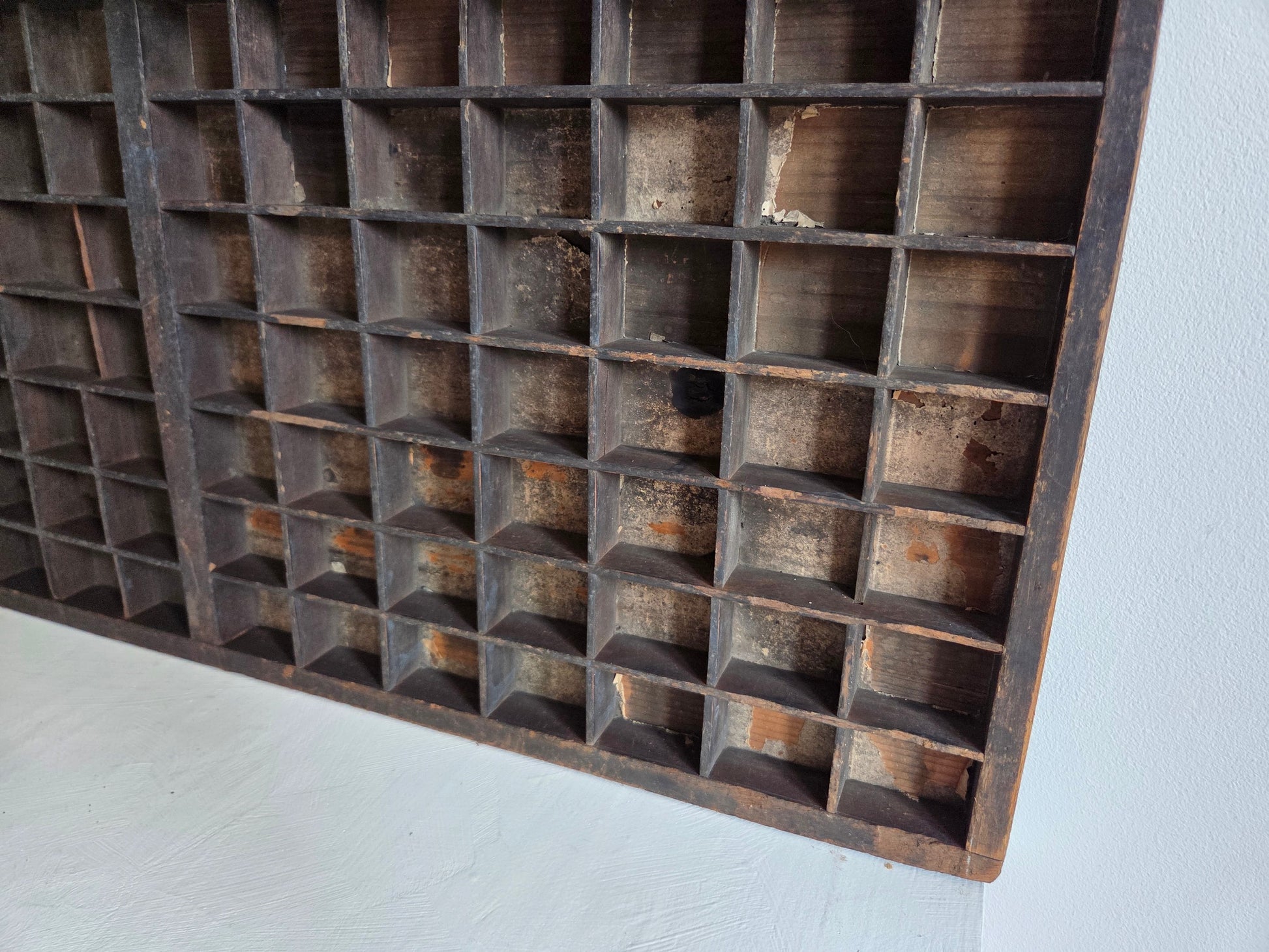 houten letterbak 98 vakjes drukkerij