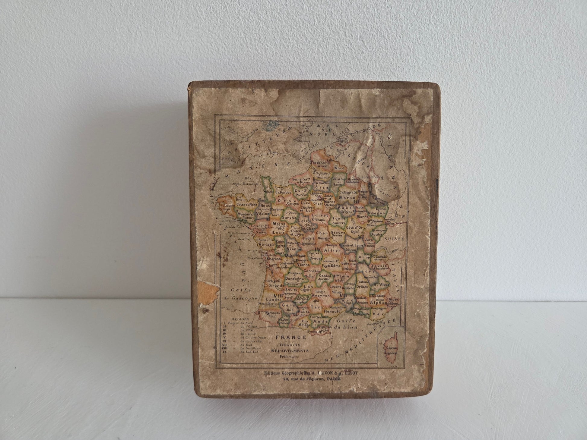 cubes géographiques Bricon Lesot Parijs ca 1900
