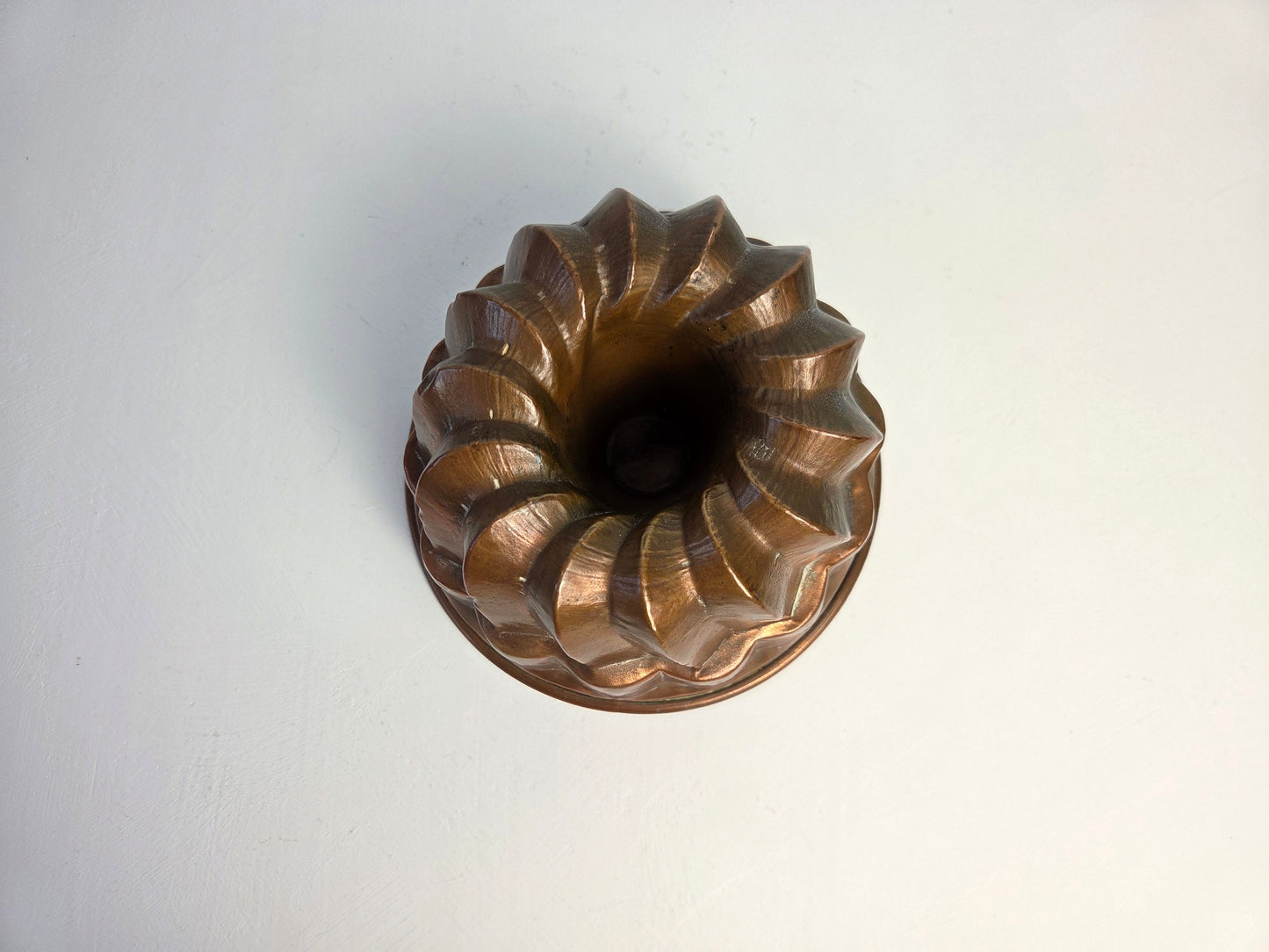 koperen puddingvorm antiek 18 cm