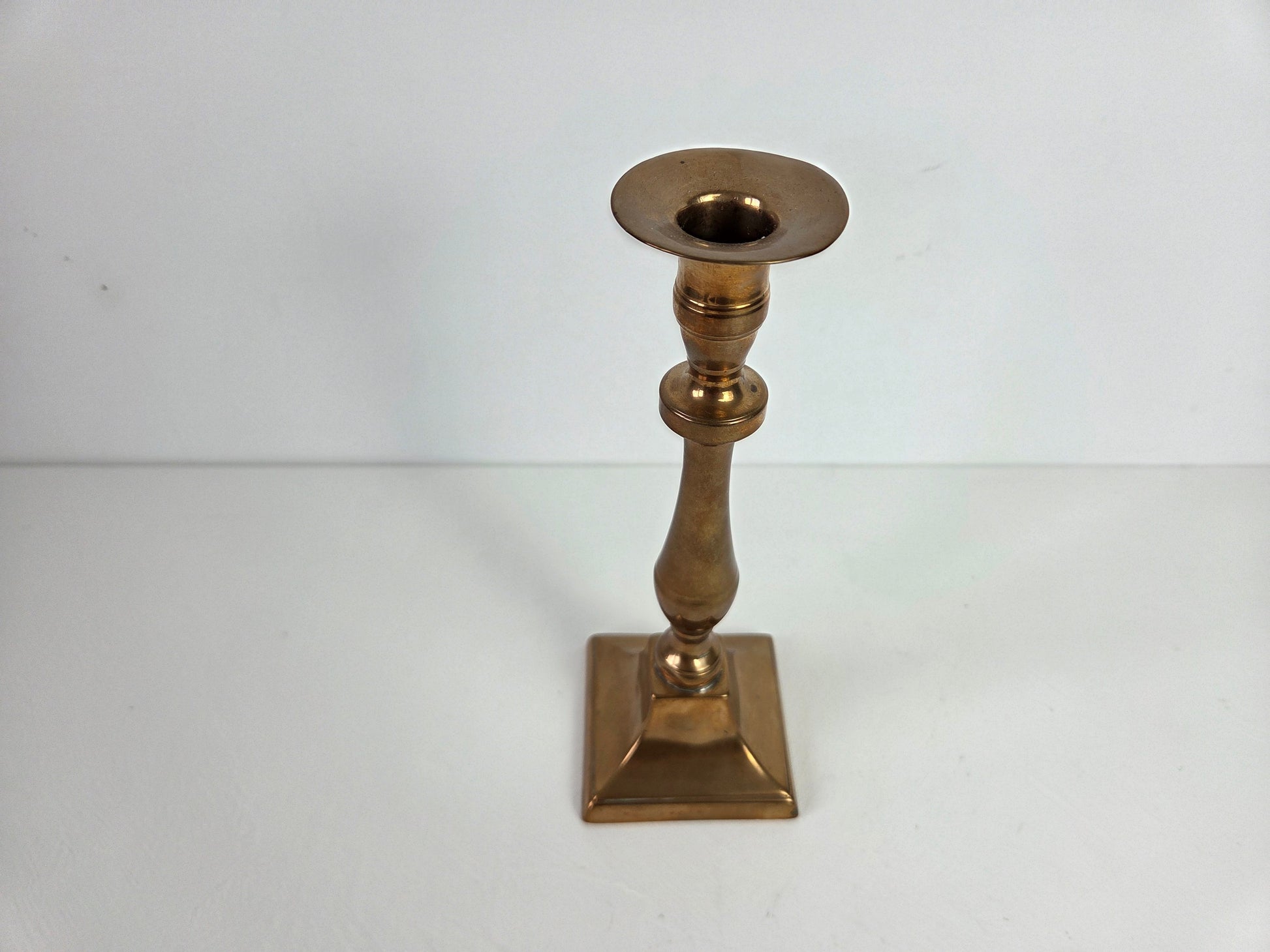 antieke kandelaar 22 cm hoog