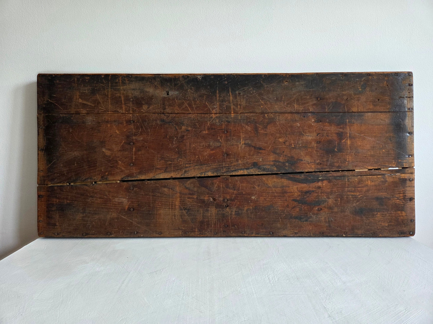 antieke letterbak 98 vakken zwart hout gebroken houtjes