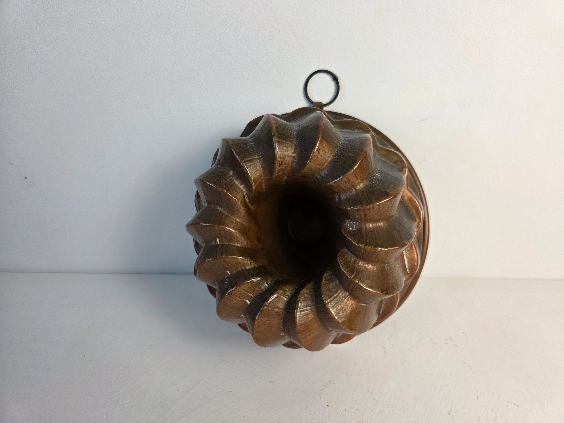 antieke tulbandvorm van koper