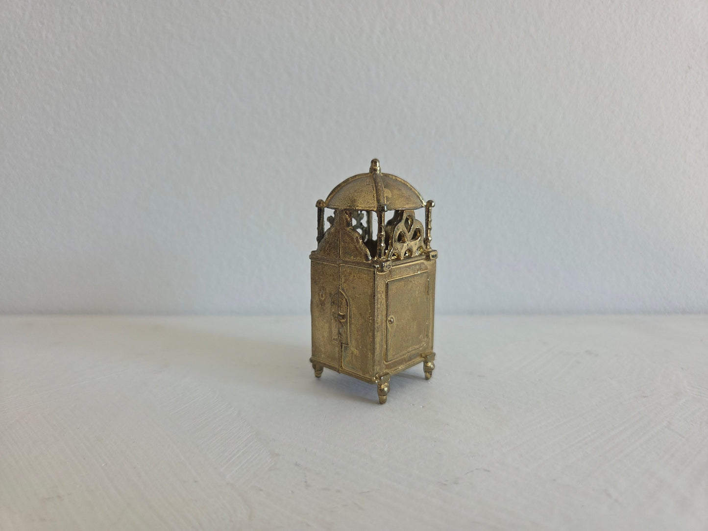 miniatuur messing torenklok letterbakminiatuur