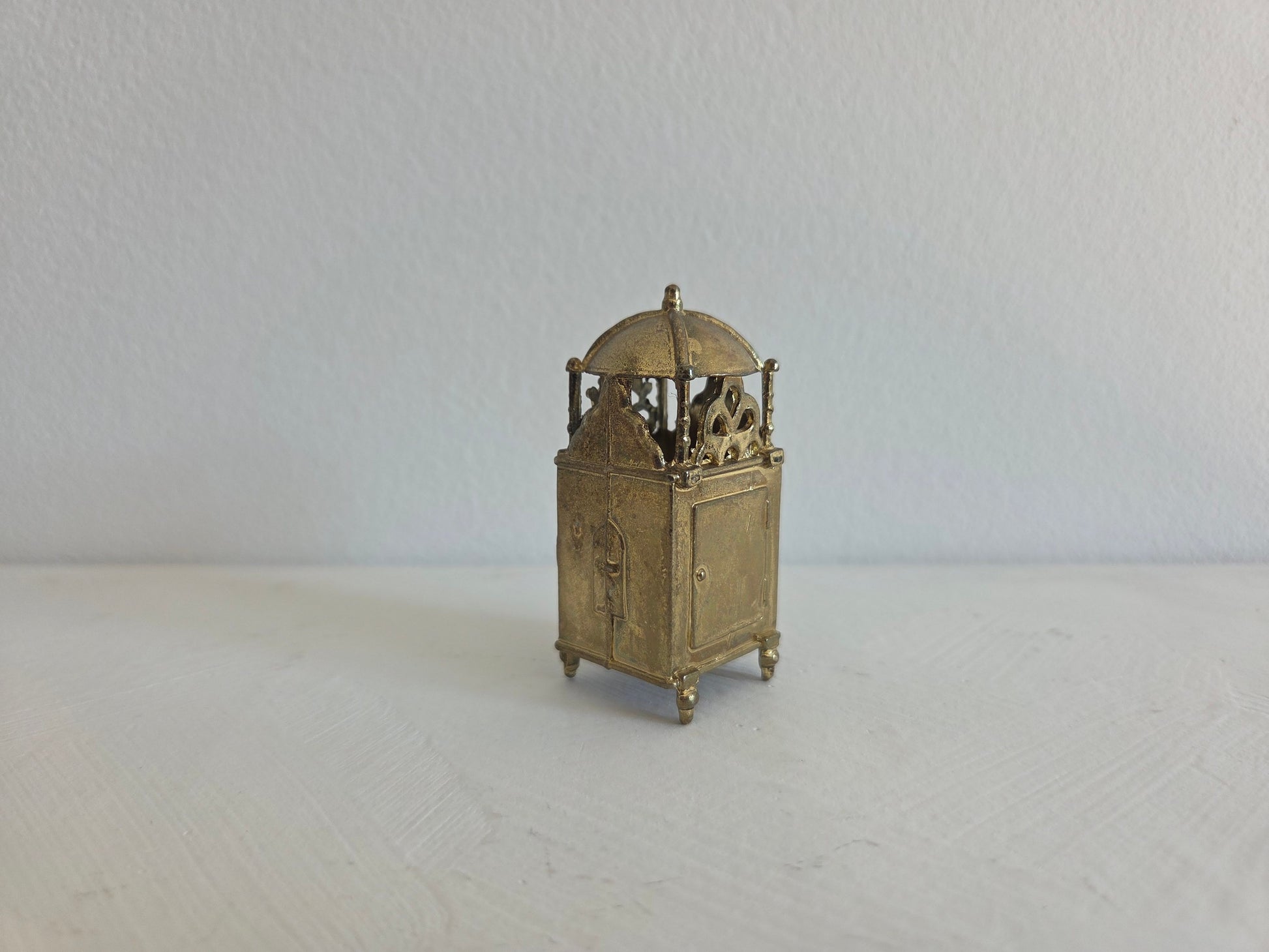 miniatuur messing torenklok letterbakminiatuur