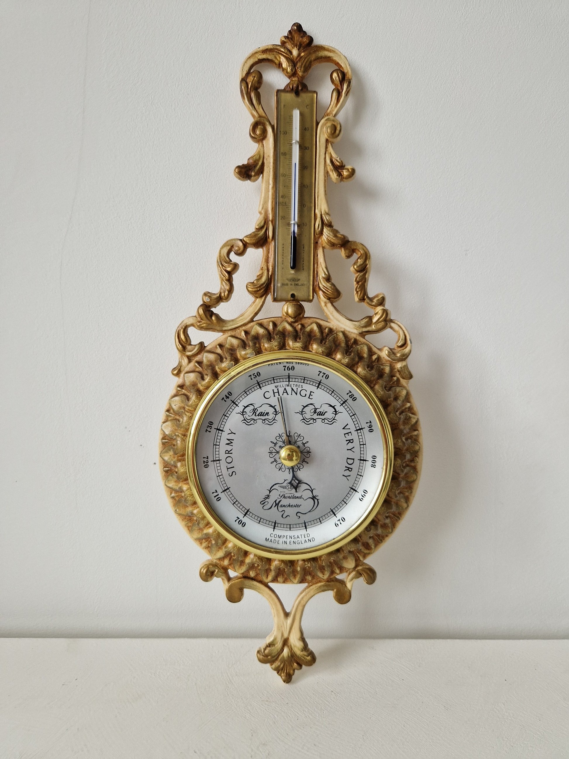 Vintage barometer Shortland Manchester Engeland