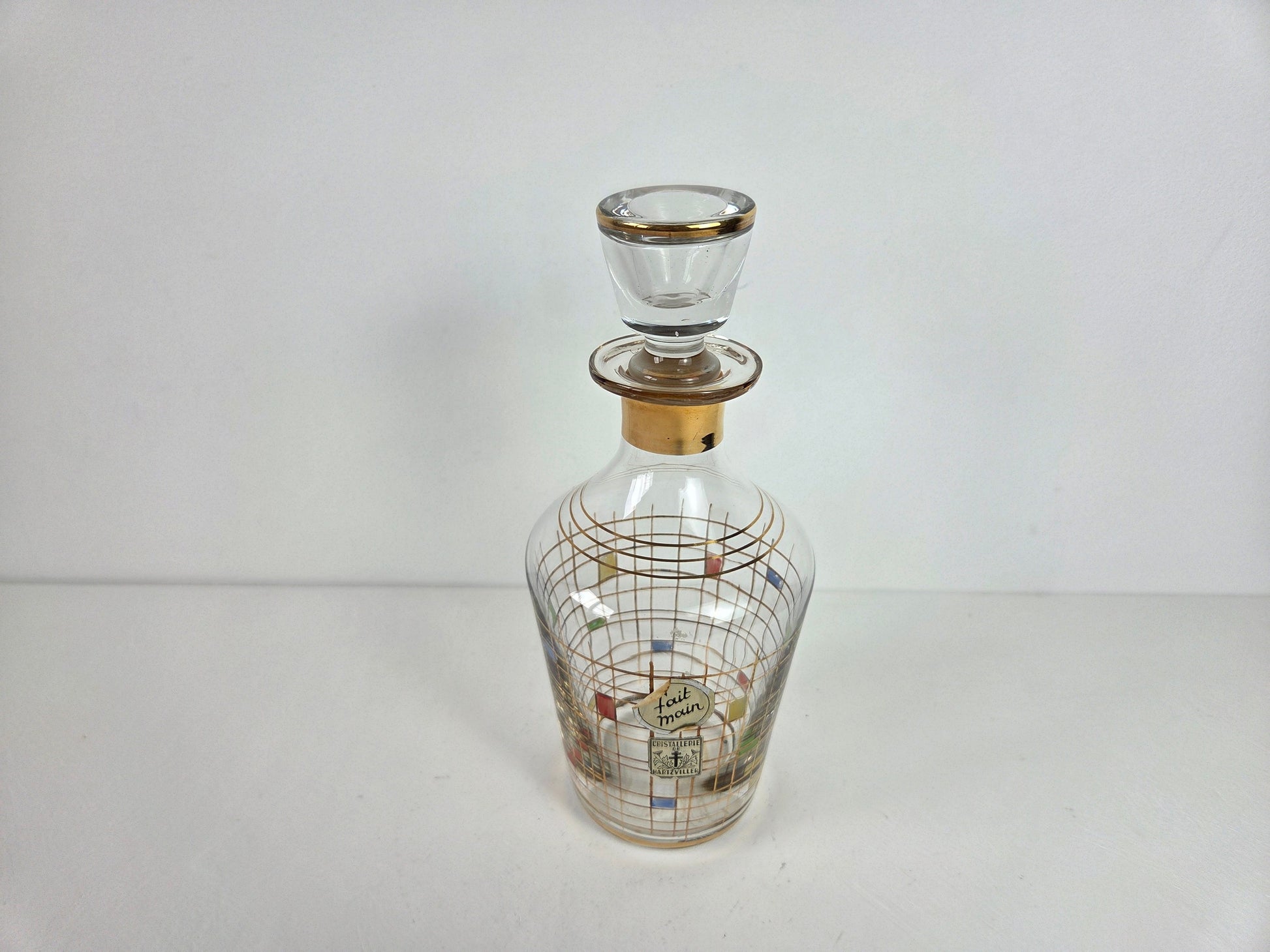 collectie vintage glaswerk karaf hartzviller
