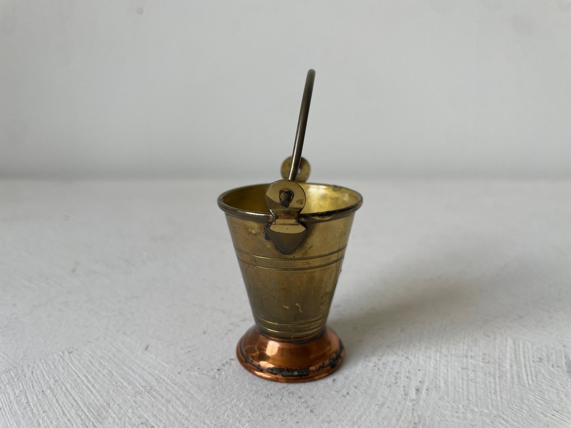 messing koperen miniatuur emmer