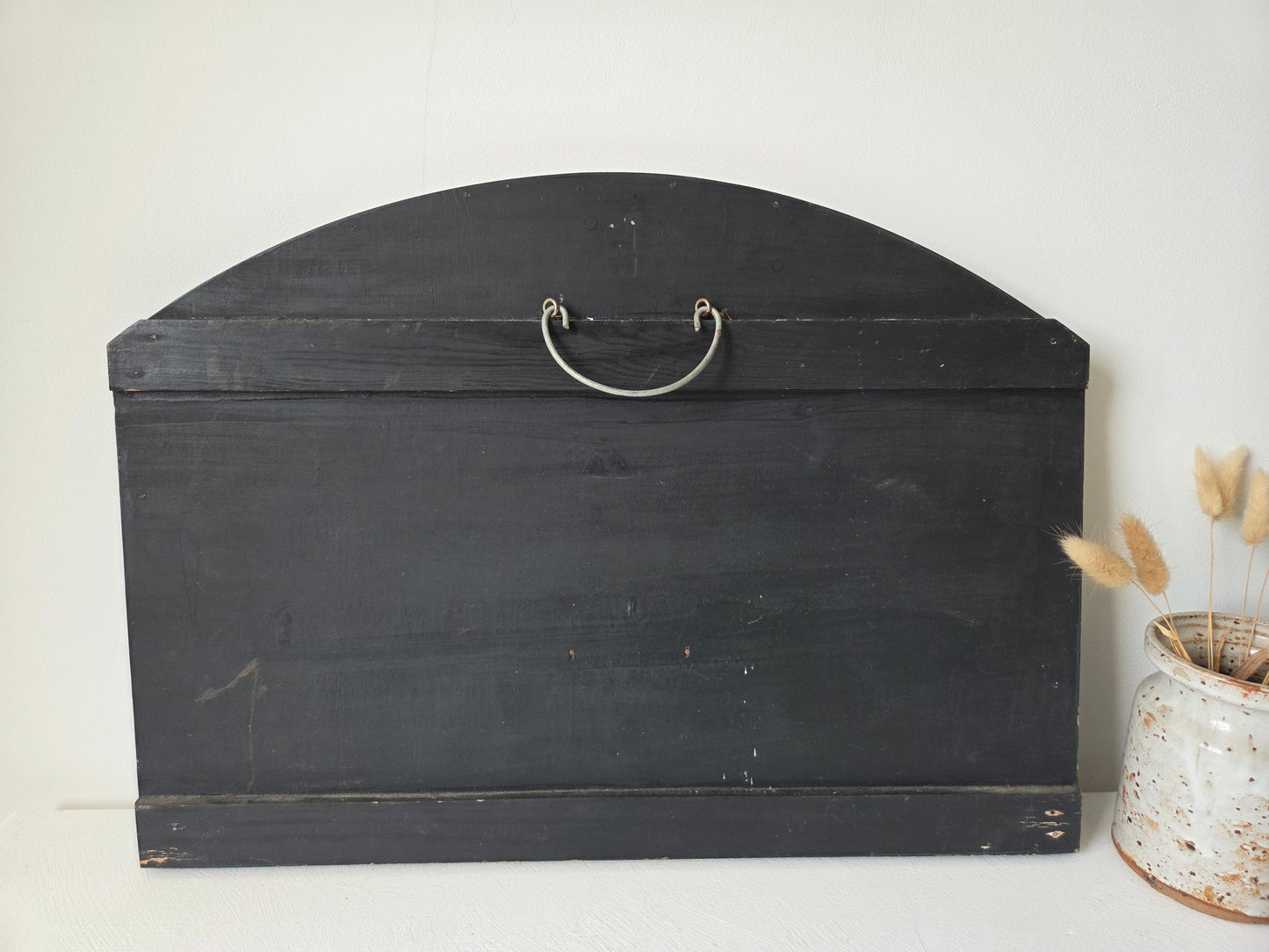 oud houten wandbord handgeschilderd
