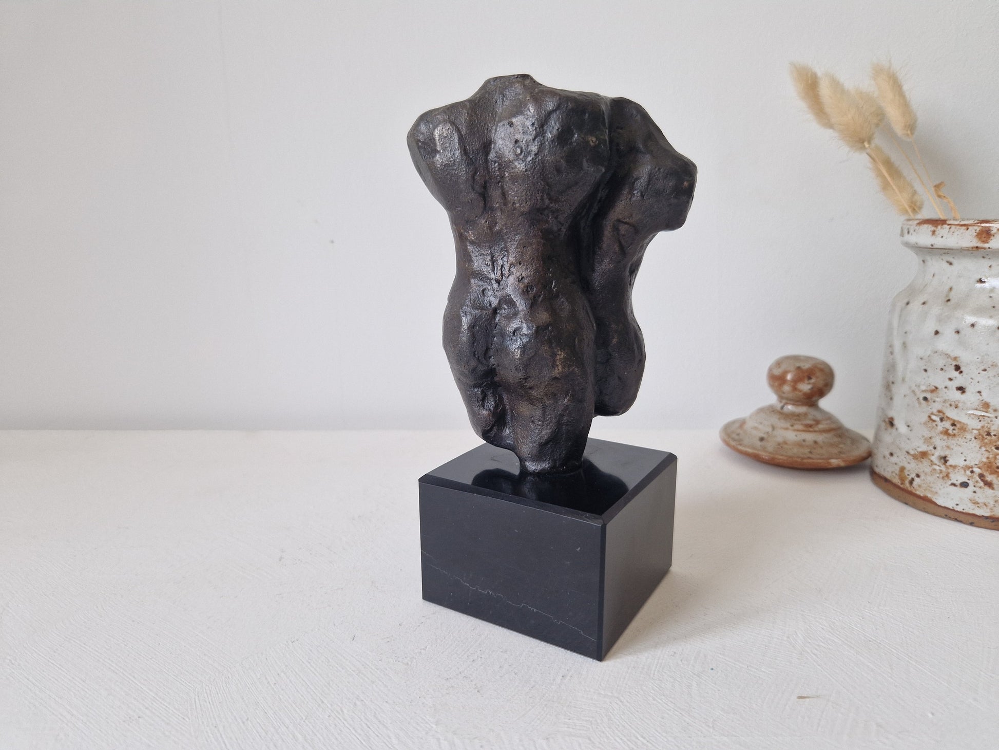 kunstobject torso brons webshop D’Antan