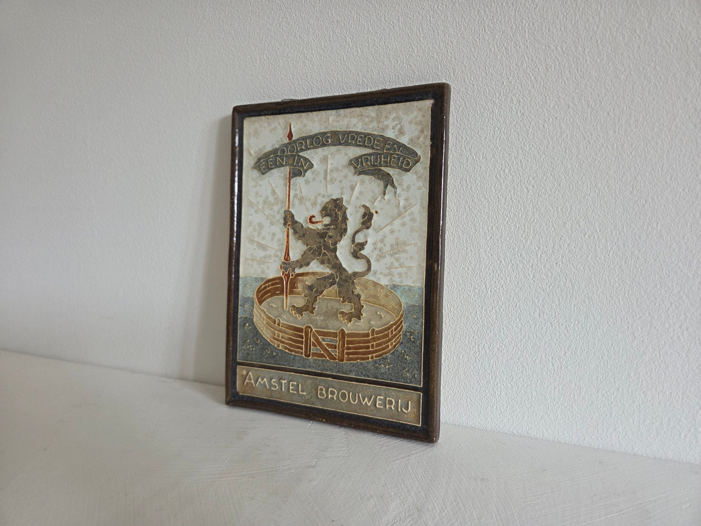 cloisonné wandtegel Porceleyne Fles Delft ca 1945 1950