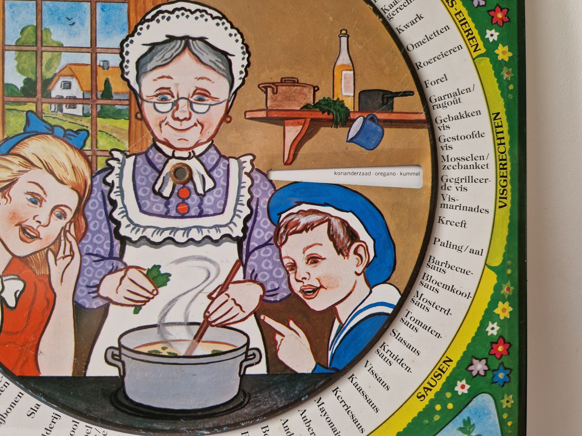 webshop in vintage - vintage kruidenwijzer wanddecoratie