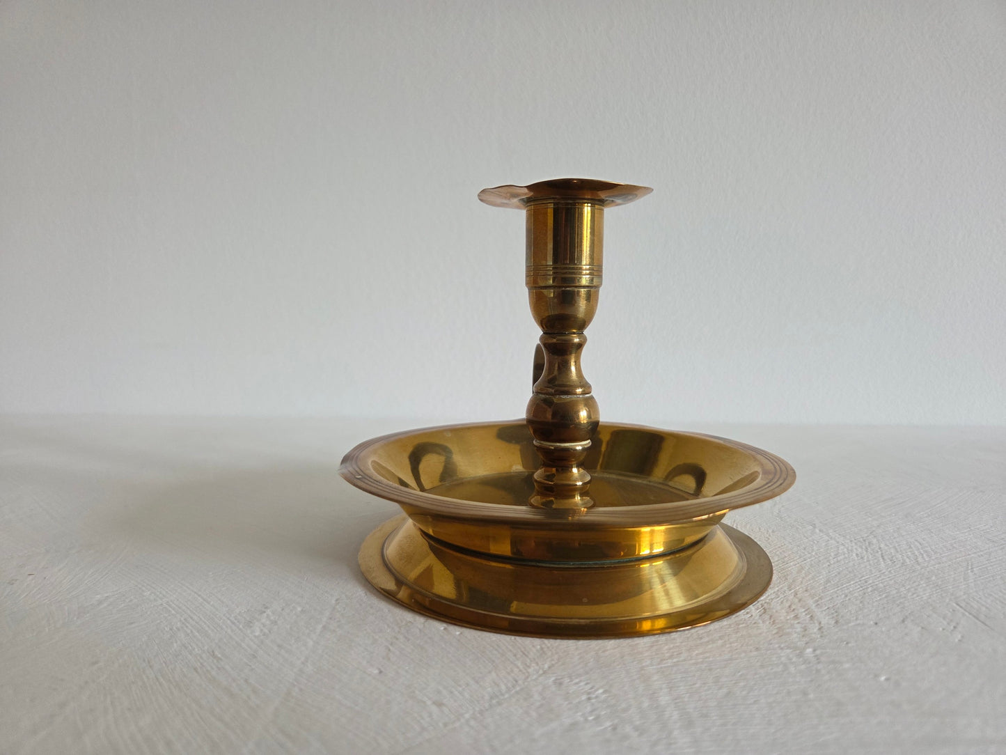 vintage chamberstick messing KDM Daalderop Holland