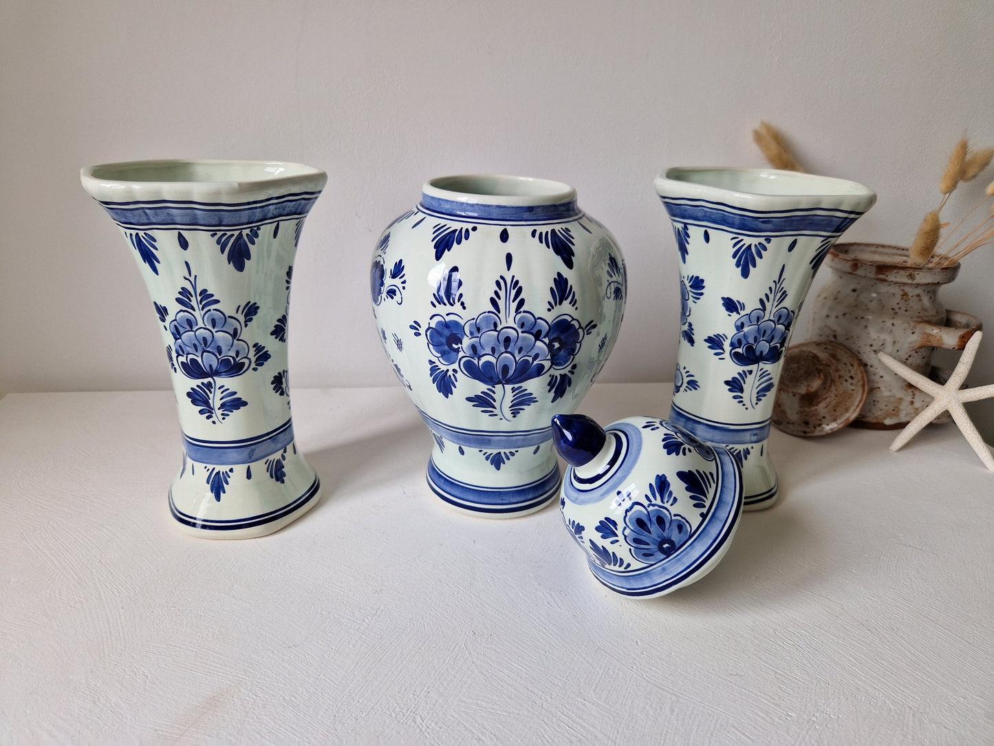 kastdecoratie delfts blauw