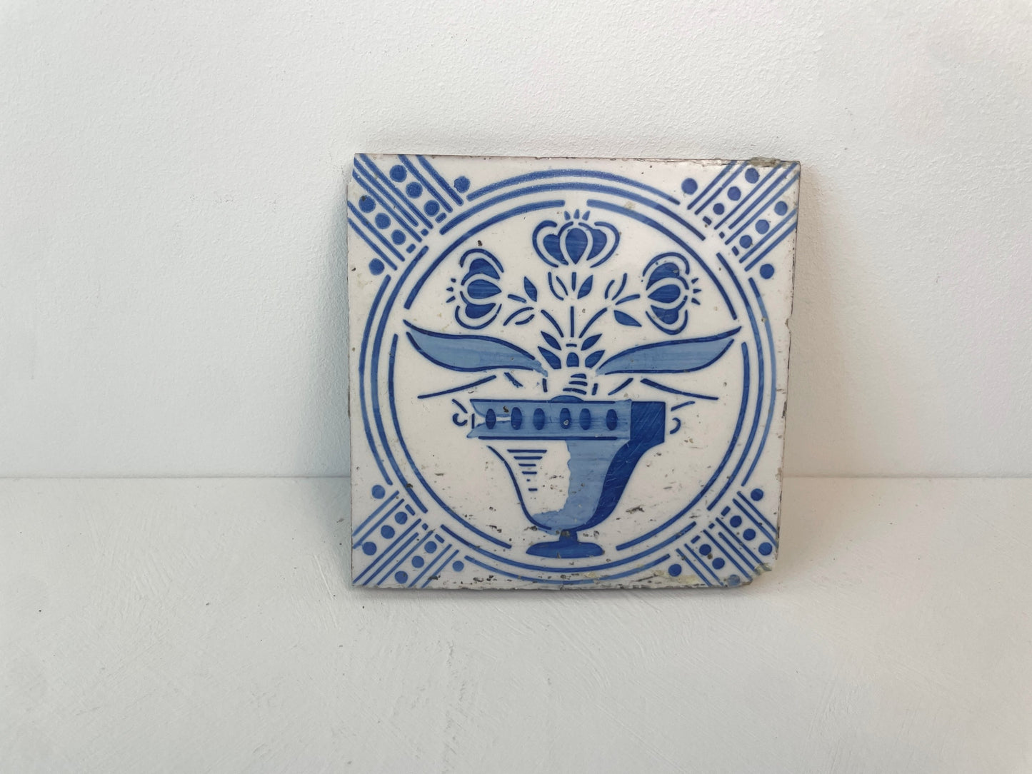 Antieke blauw-witte tegels uit Utrecht of Friesland