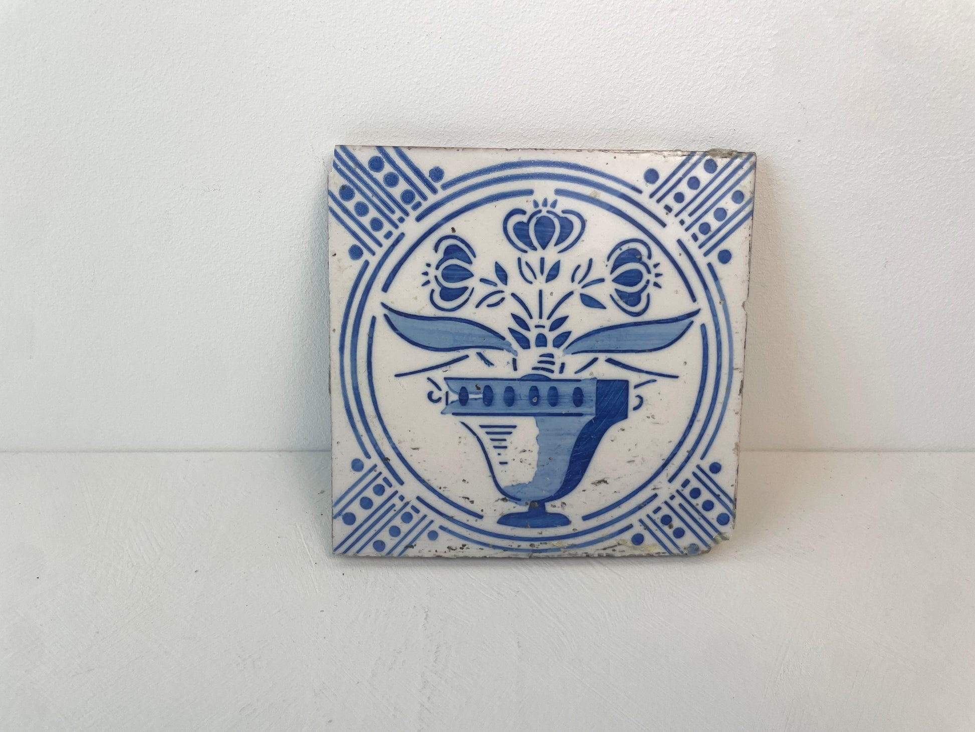 Antieke blauw-witte tegels uit Utrecht of Friesland