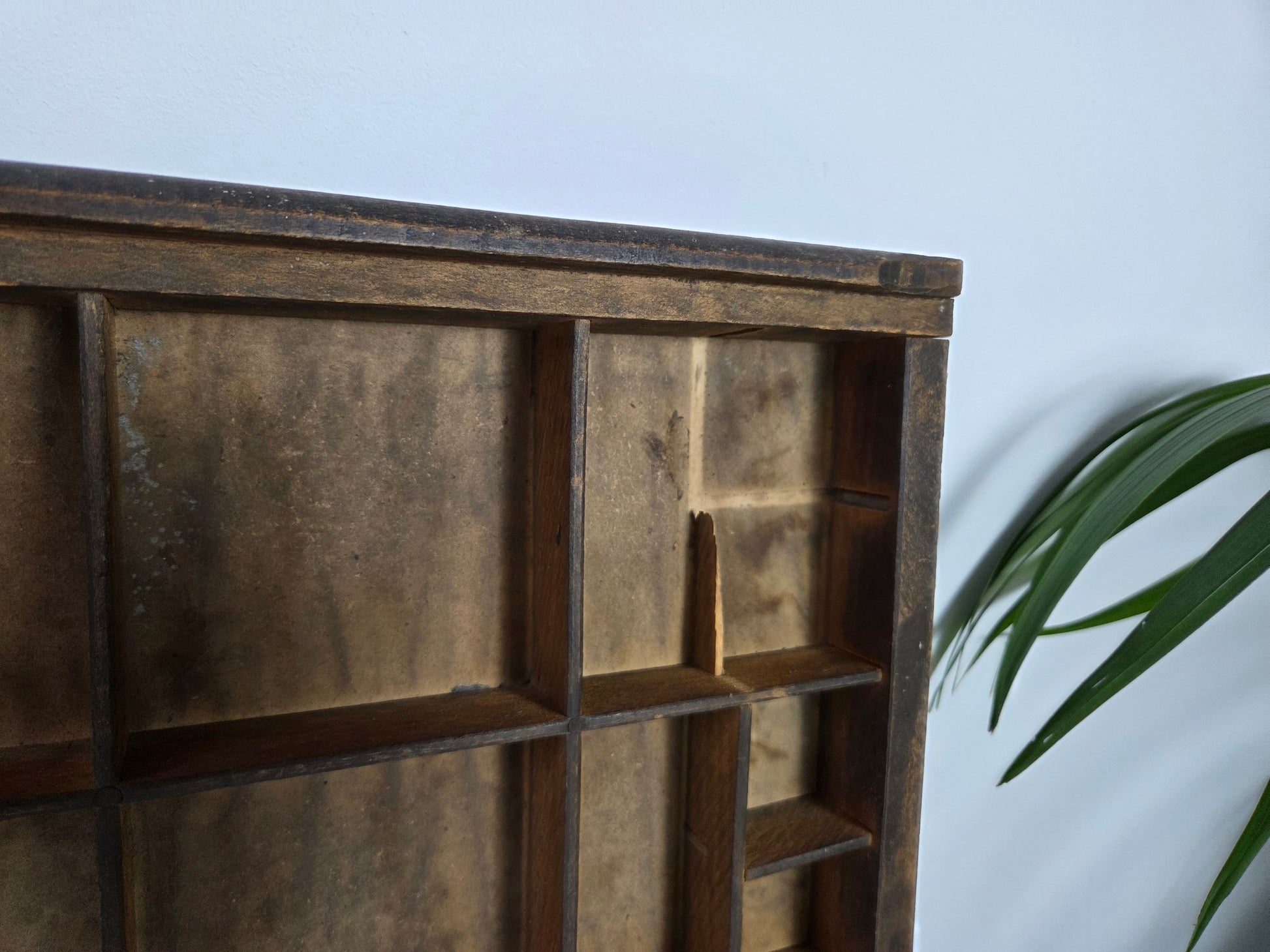 oude letterbak zonder handgrepen