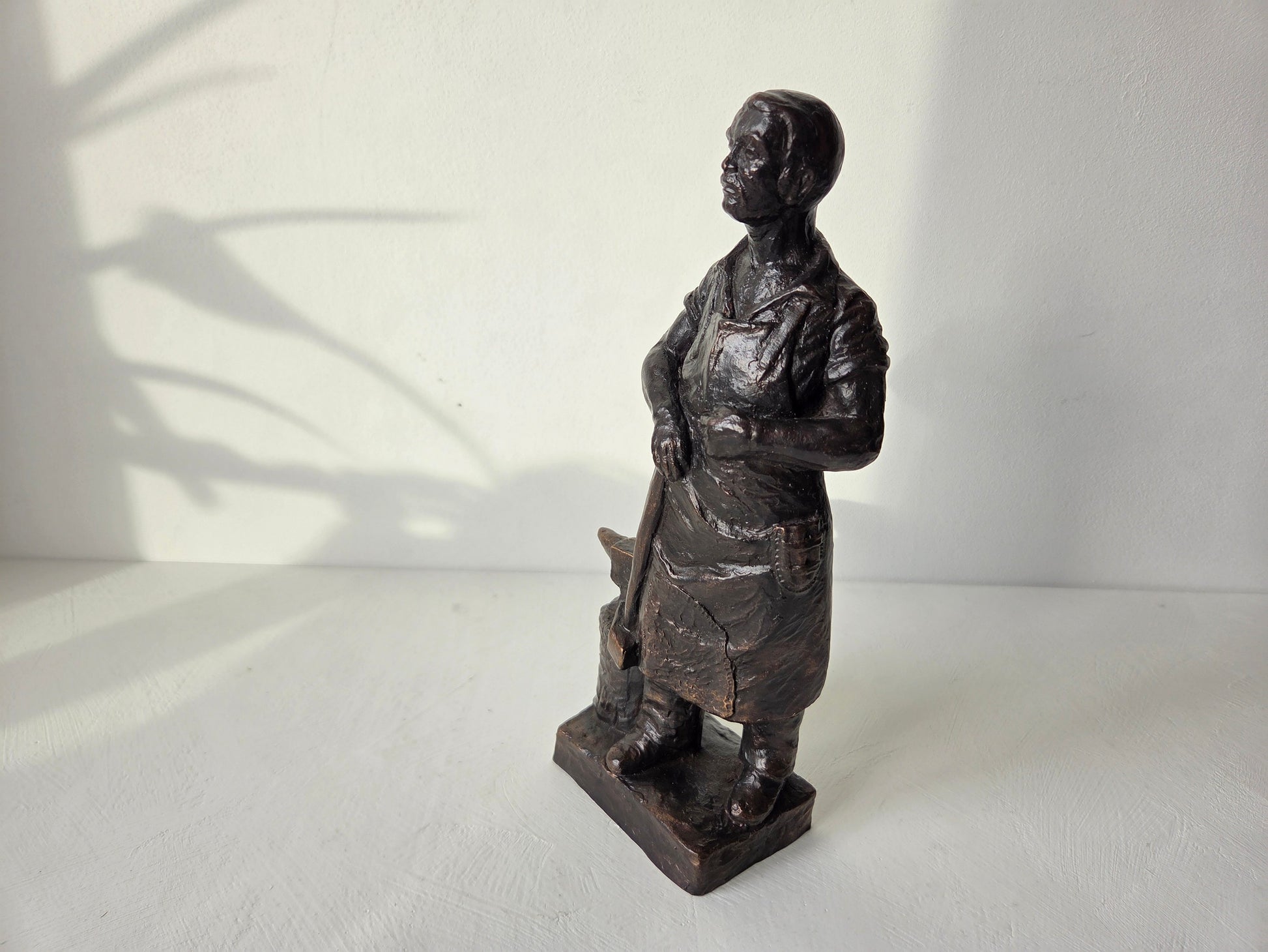 Gegoten metaal beeld 26,5 cm hoog