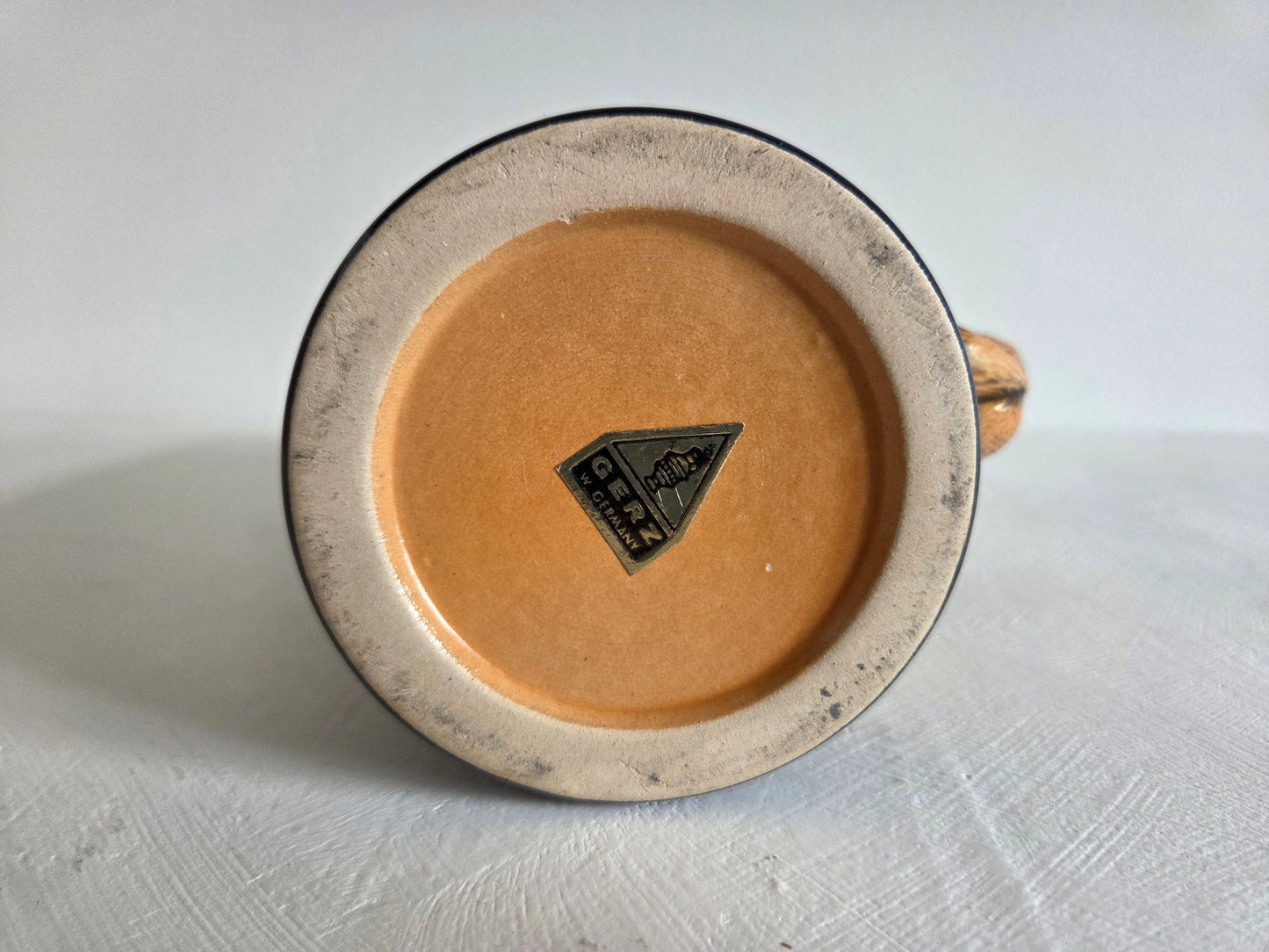 Vintage bierpul GERZ – met vossenhandvat, West-Germany