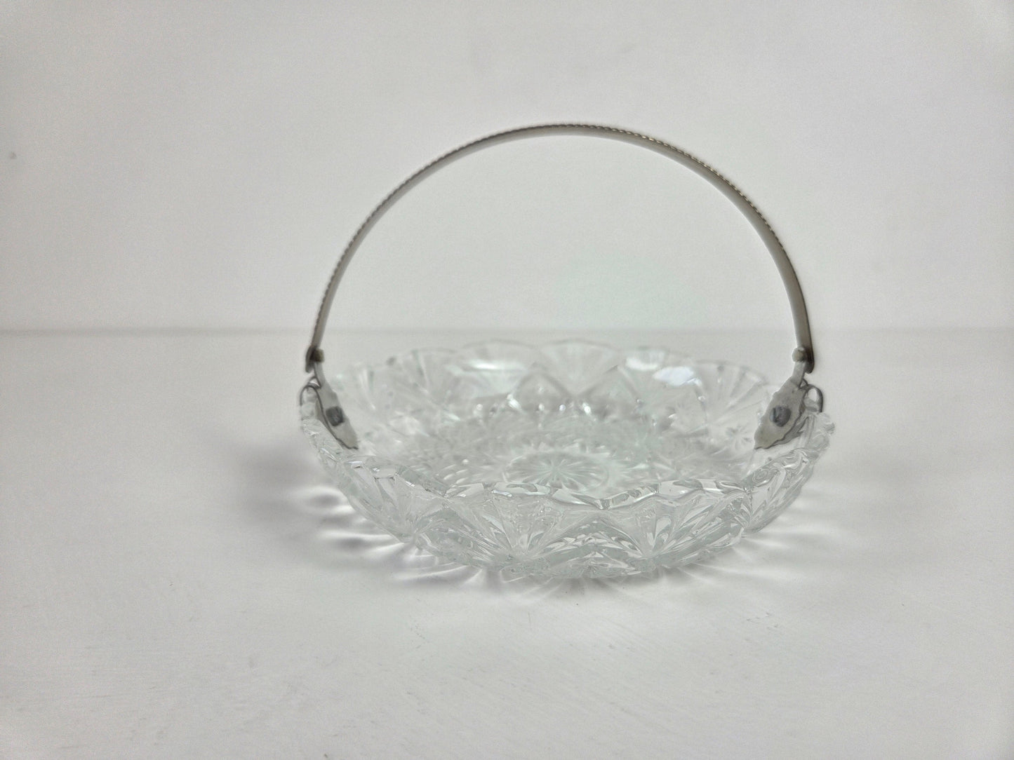 Brocante webshop glazen schaaltje met handvat