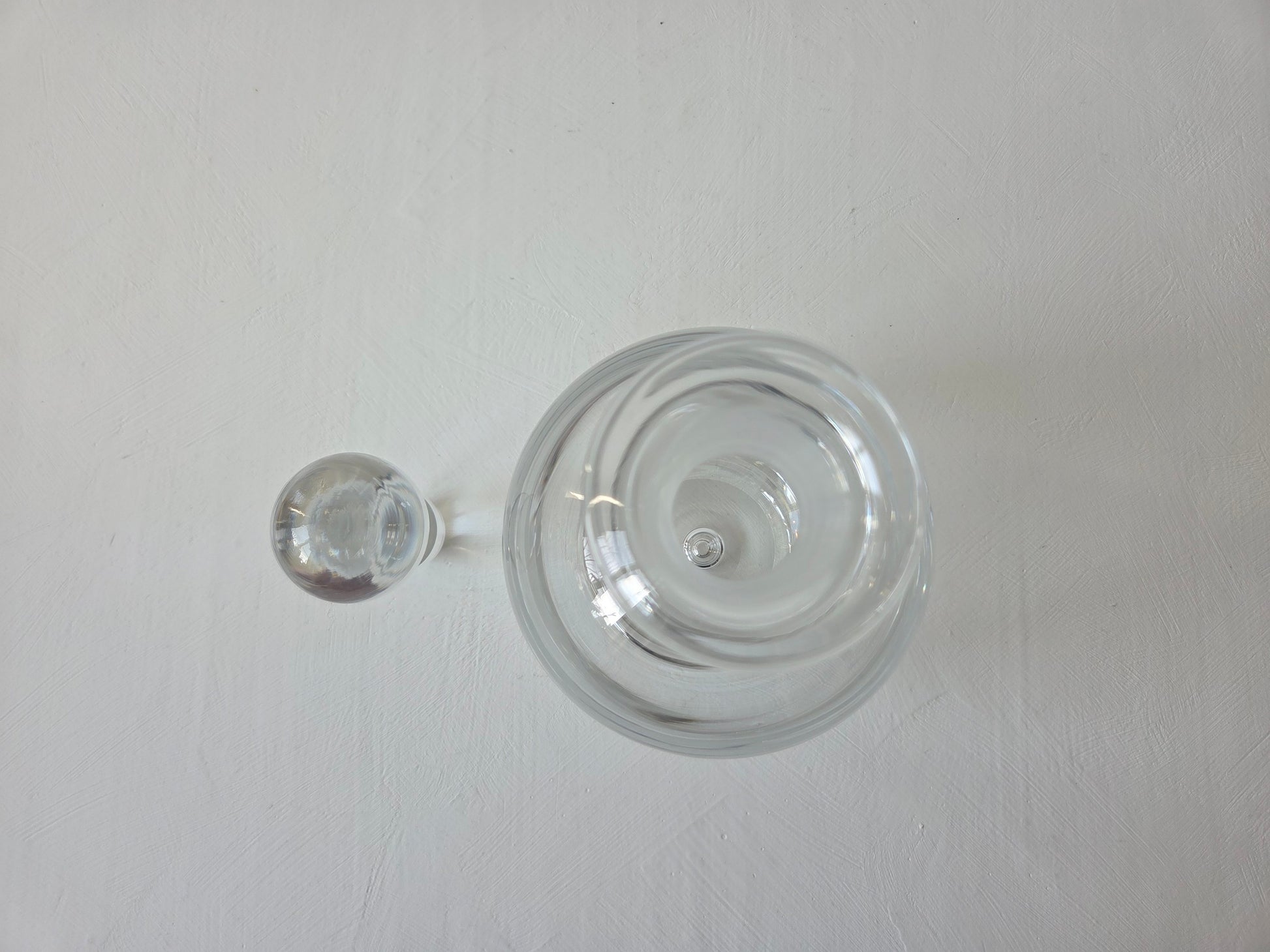 loodvrije kristallen decanter met stop