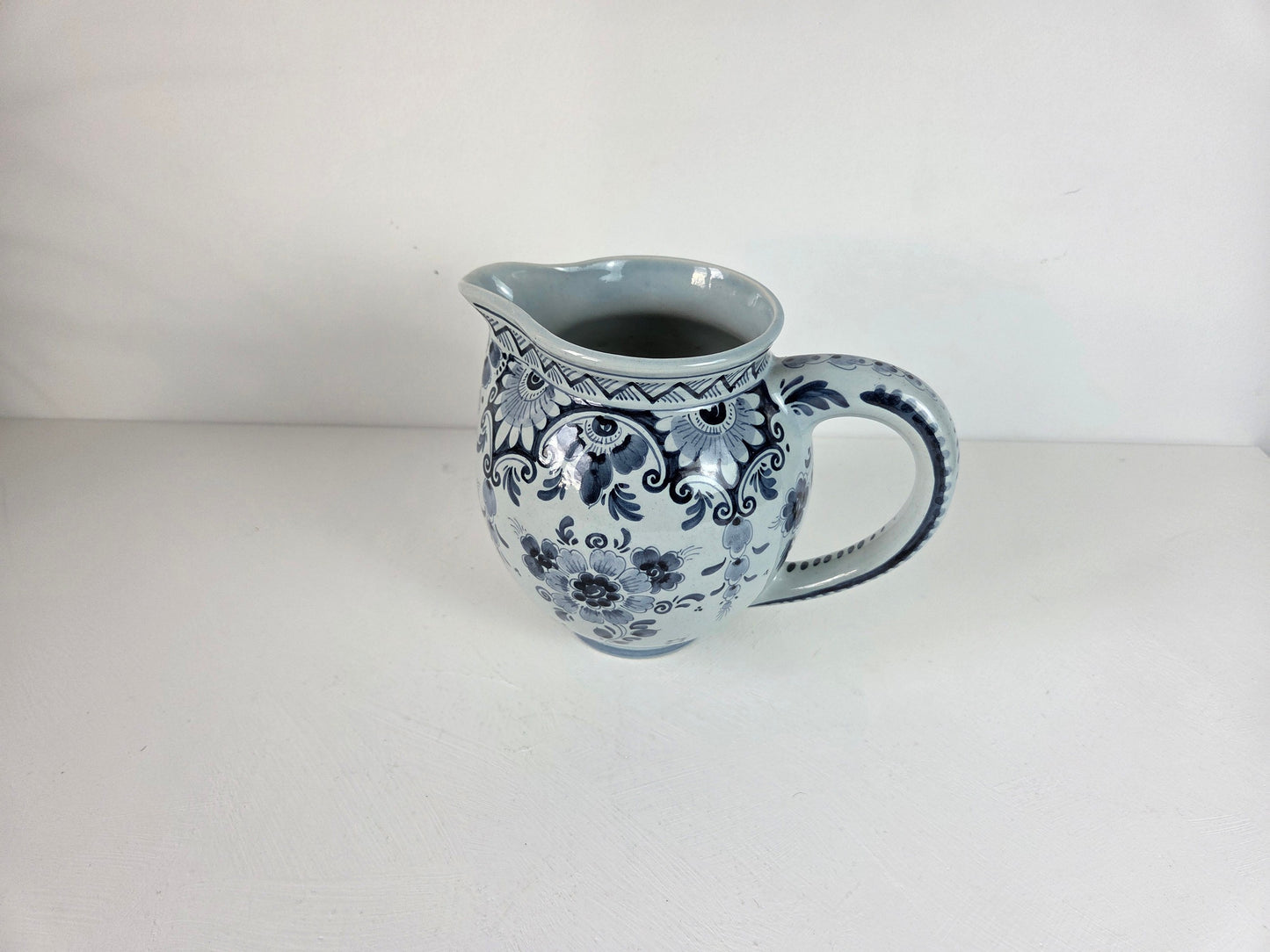 Keramieken kan blauw decor gemerkt PS